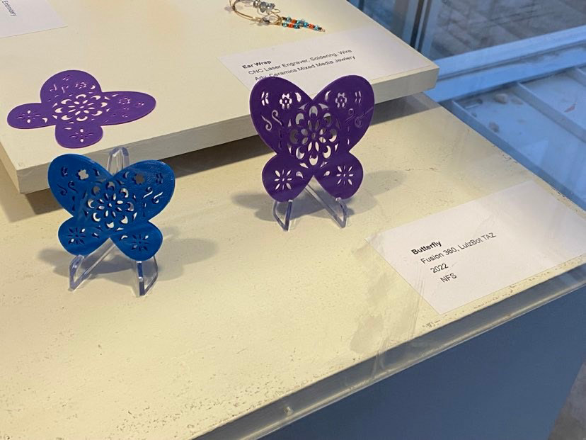3D printed butterfly, May 2022