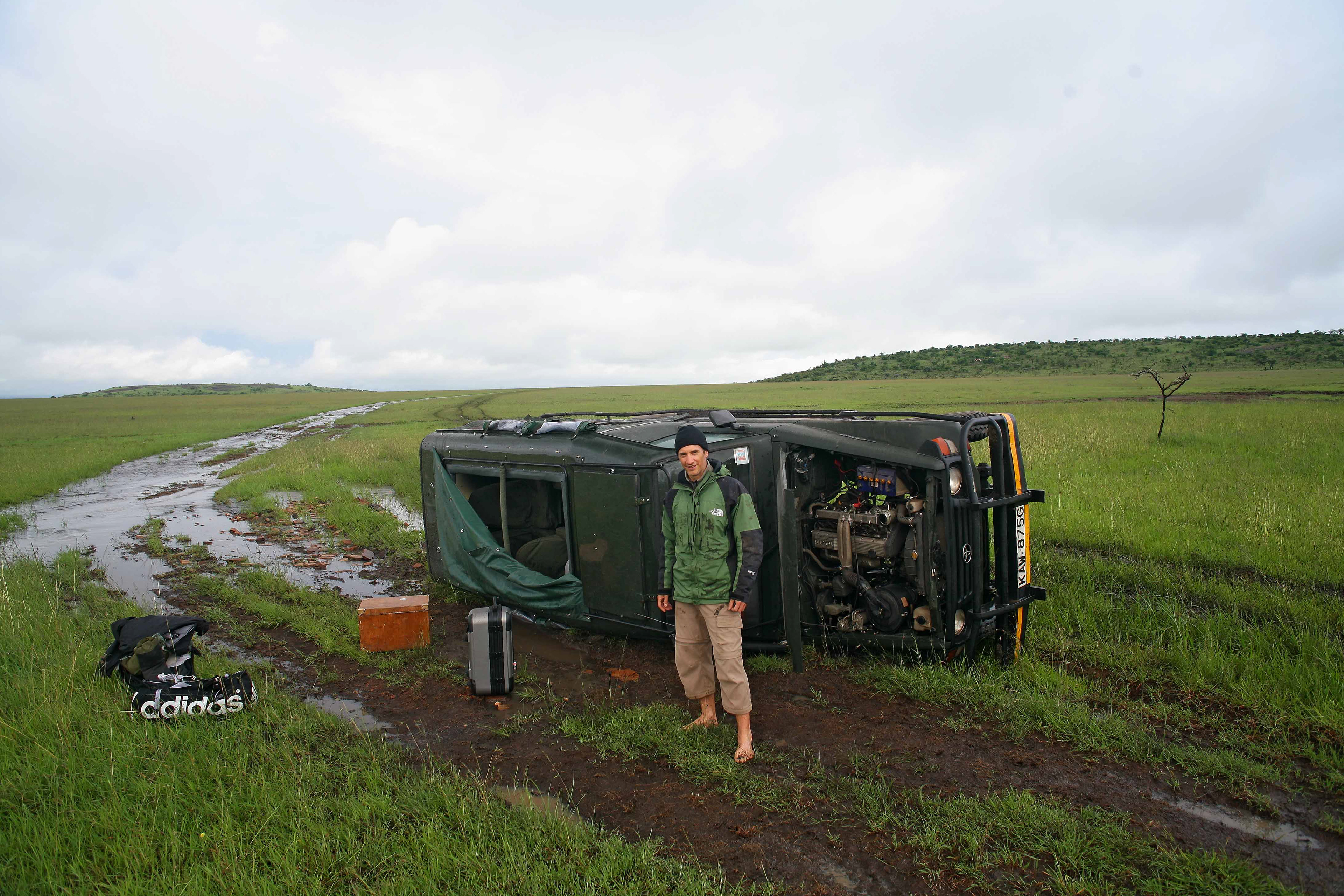 The dangers of driving during the El Nino rains - Masai Mara