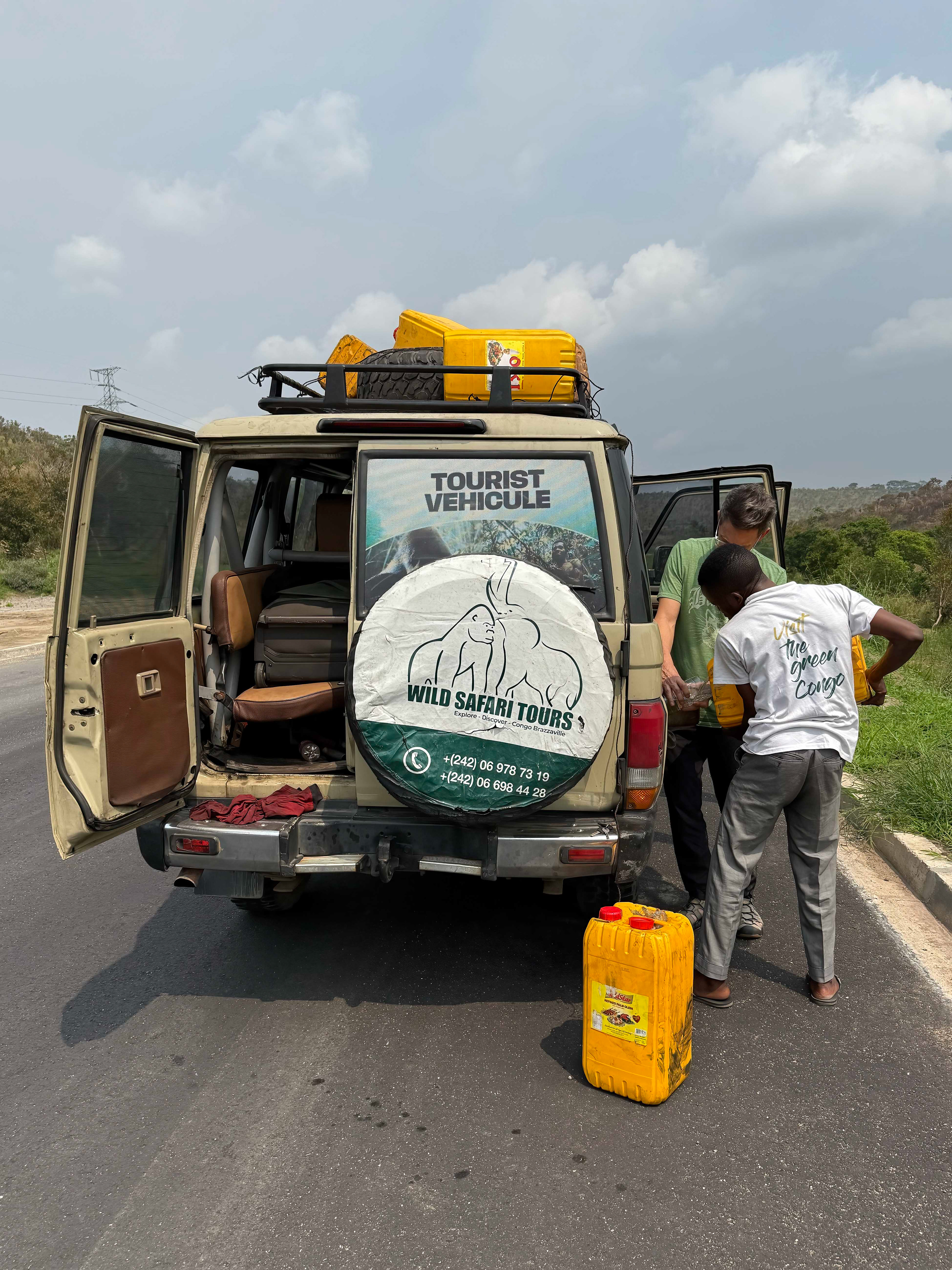 Refueling en-route from Odzala-Kokoua National Park to Brazaville, Republic of Congo