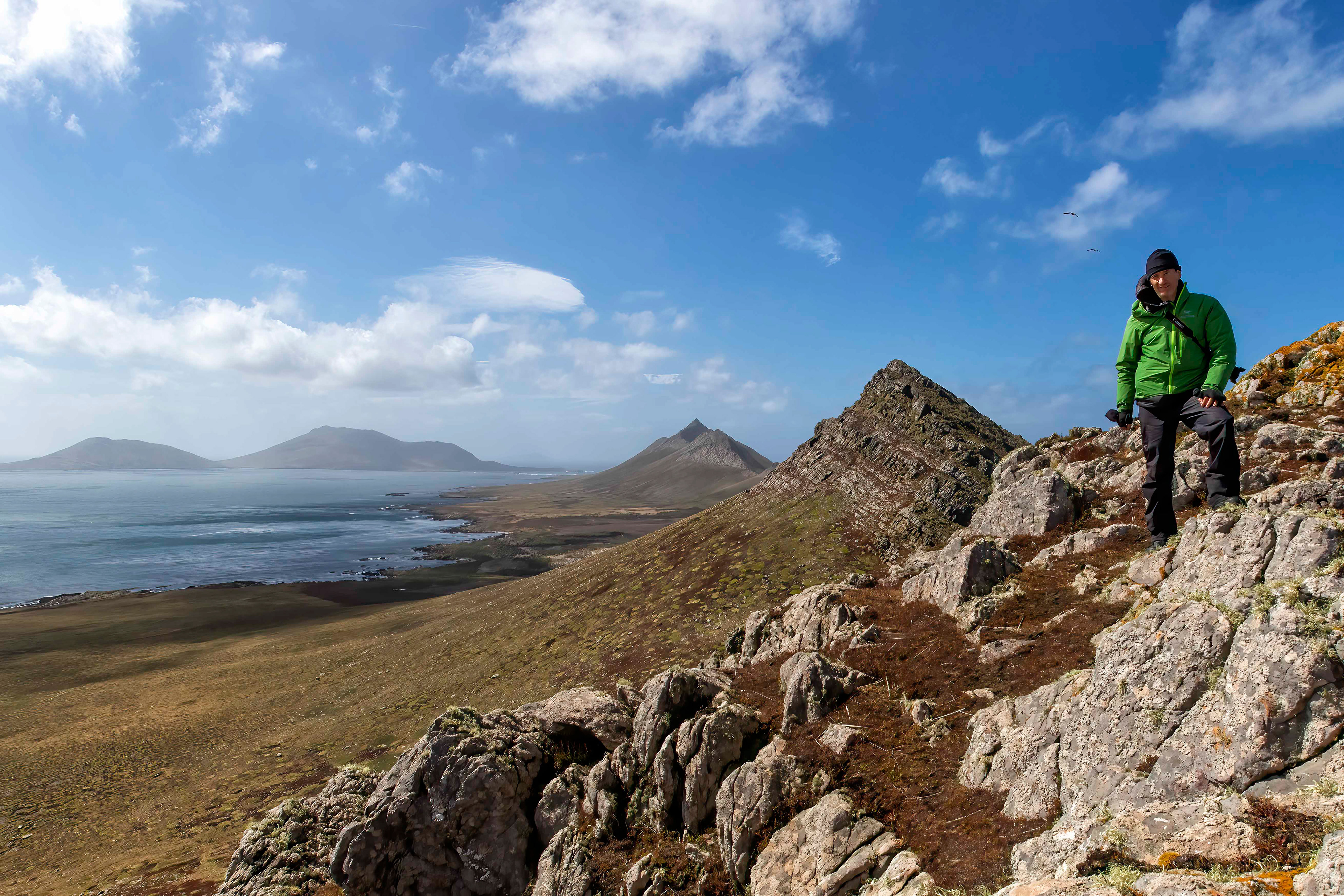 David on Steeple Jason Island - Falklands