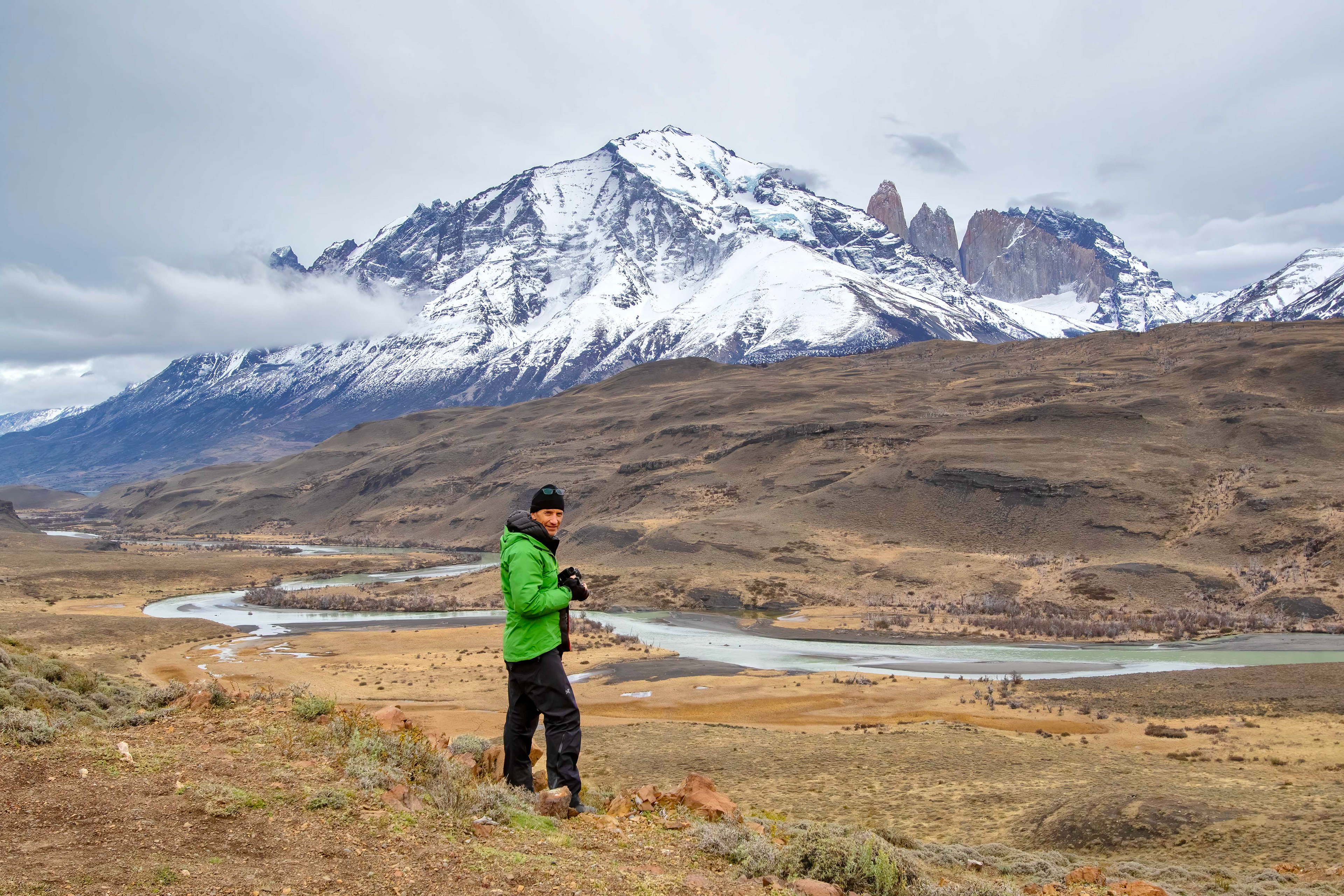 David taking landscapes in Torres del Paine National Park, Chile - RM