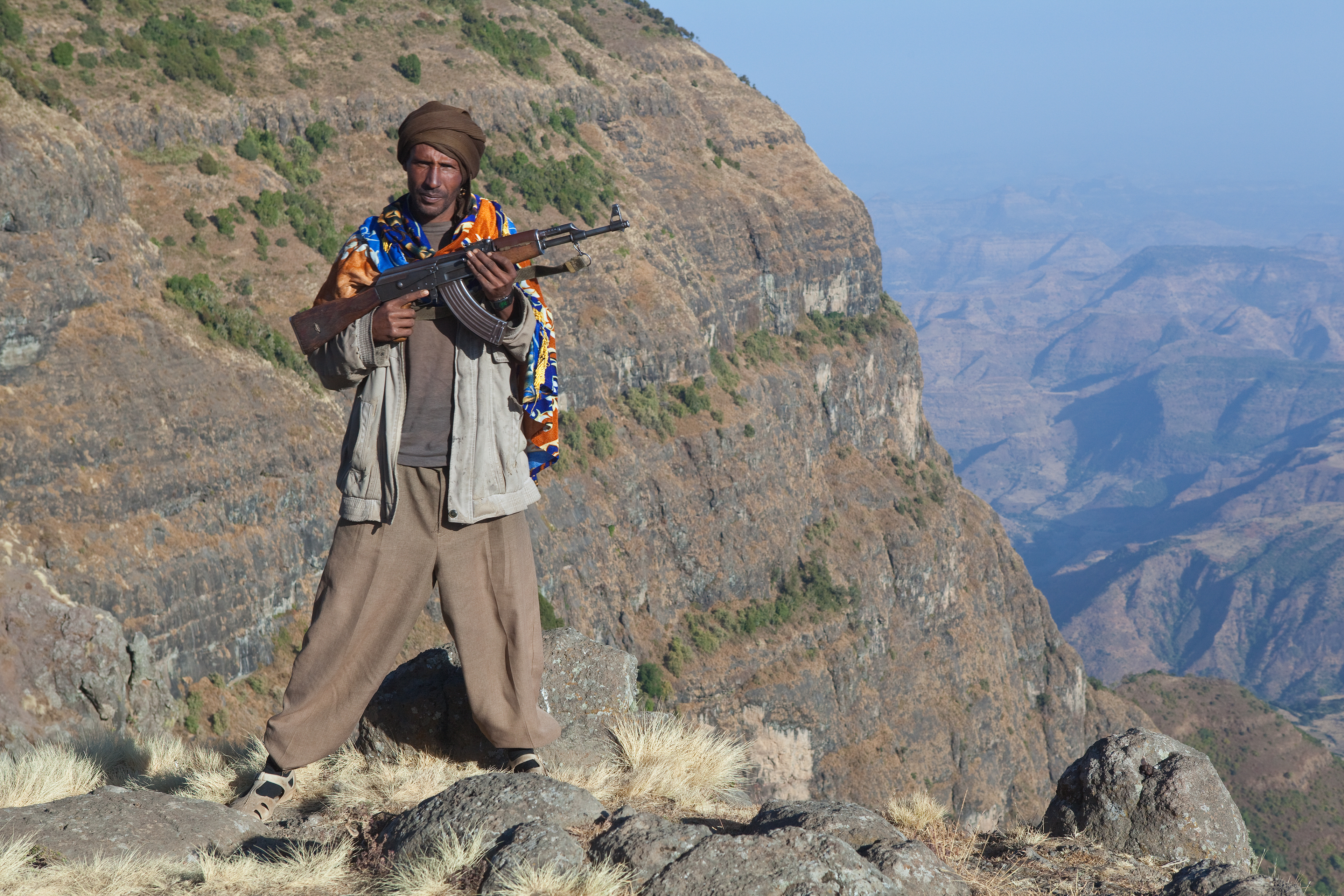 Our security in the Simien Mountains - Ethiopia
