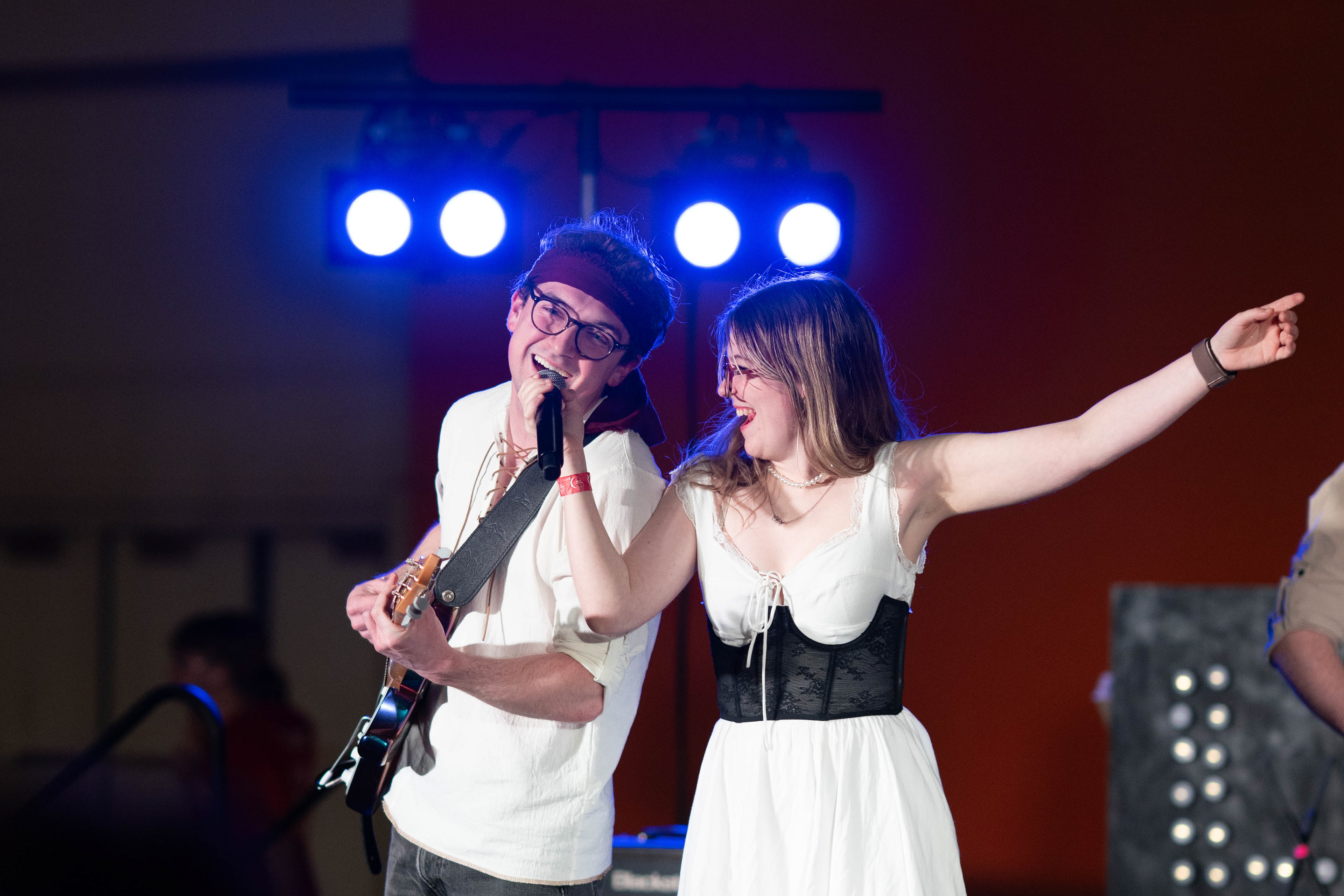 Members of halibut perform during Relay For Life in the Gordon Field House at the Rochester Institute of Technology in Henrietta, N.Y., Saturday, April 11, 2026.