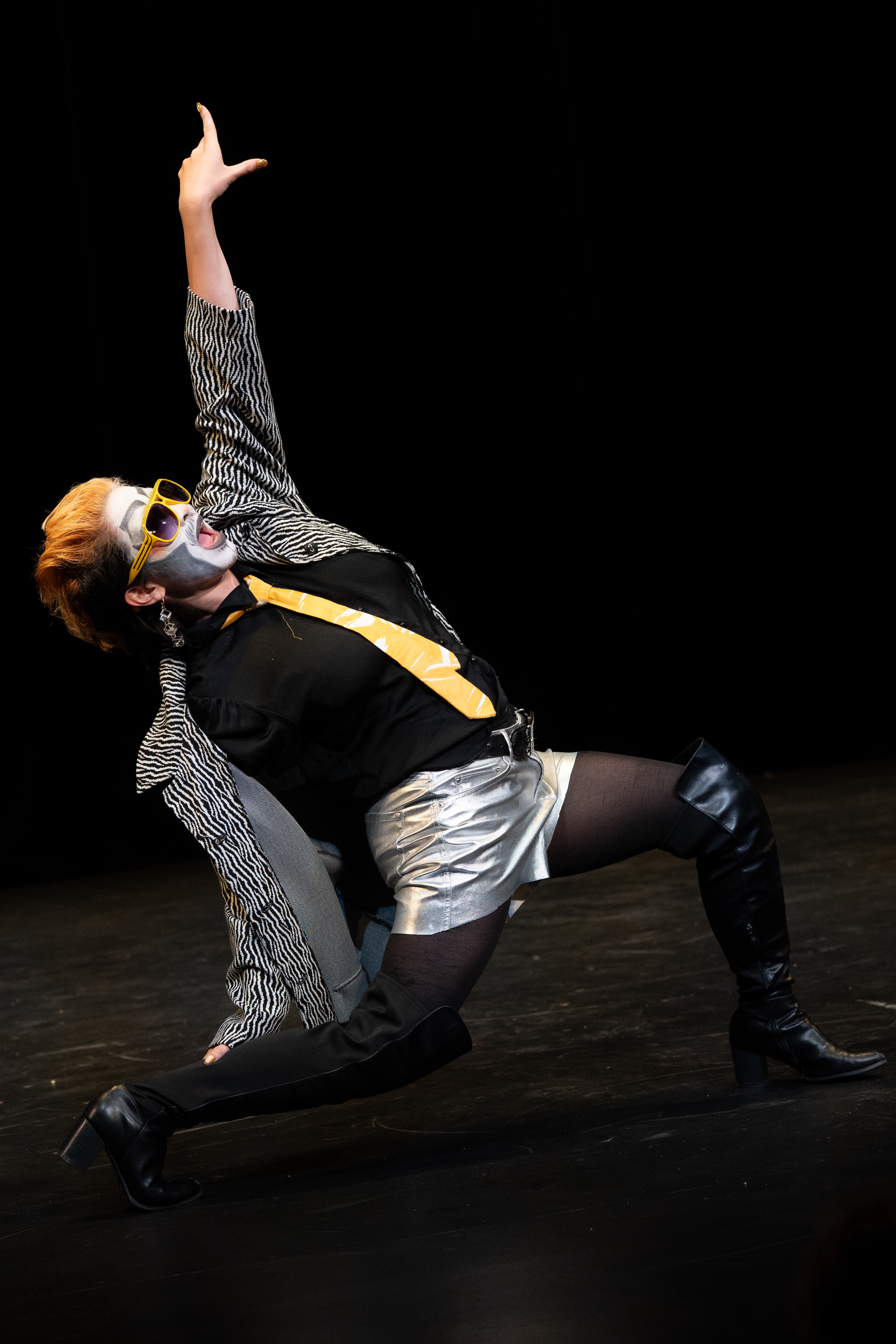 RIT Drag Club member 1-800-CUN-TBOY performs to “Uptown Funk” by Mark Ronson and Bruno Mars during the orientation week drag show in Ingle Auditorium at the Rochester Institute of Technology in Henrietta, N.Y., Wednesday, Aug. 19, 2026.