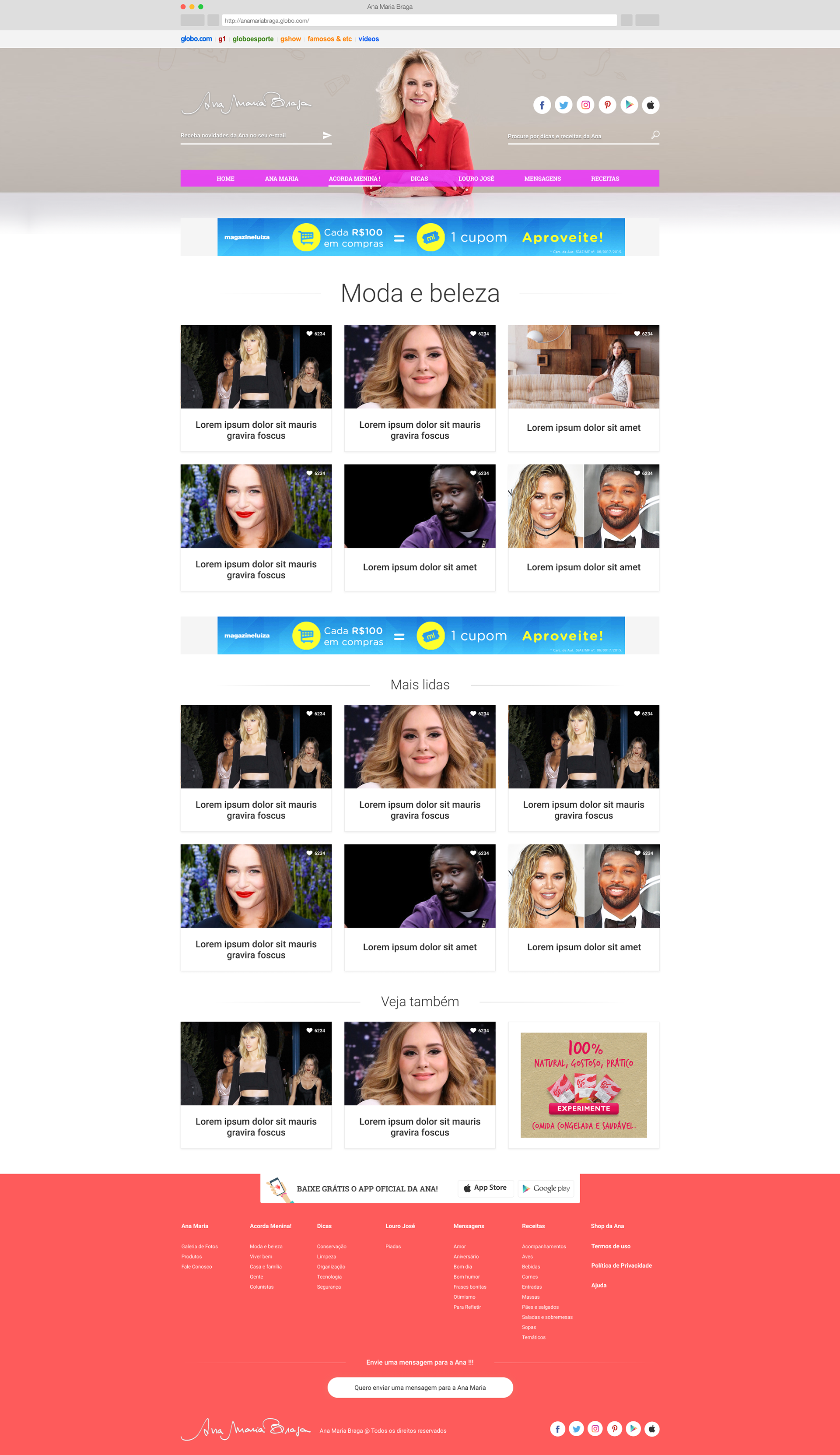 Beauty & Health page