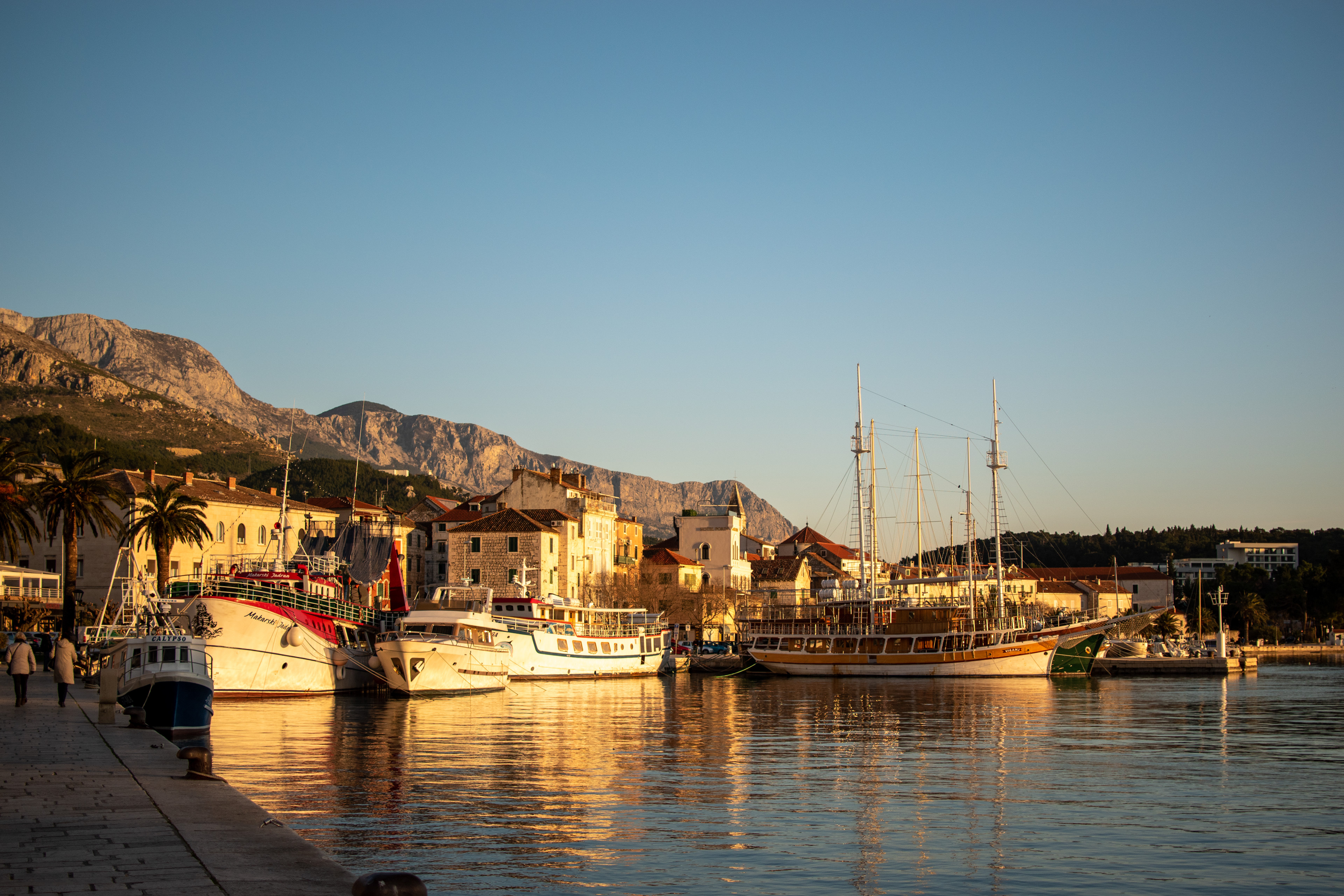 Port de Makarska, Croatie. 7.2.23