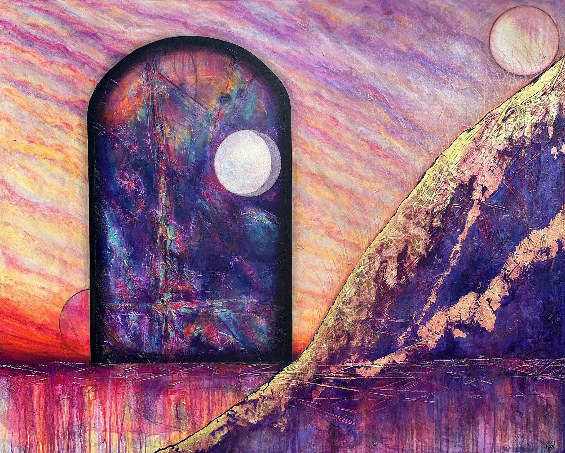 "Joy and Turmoil" 48 x 60