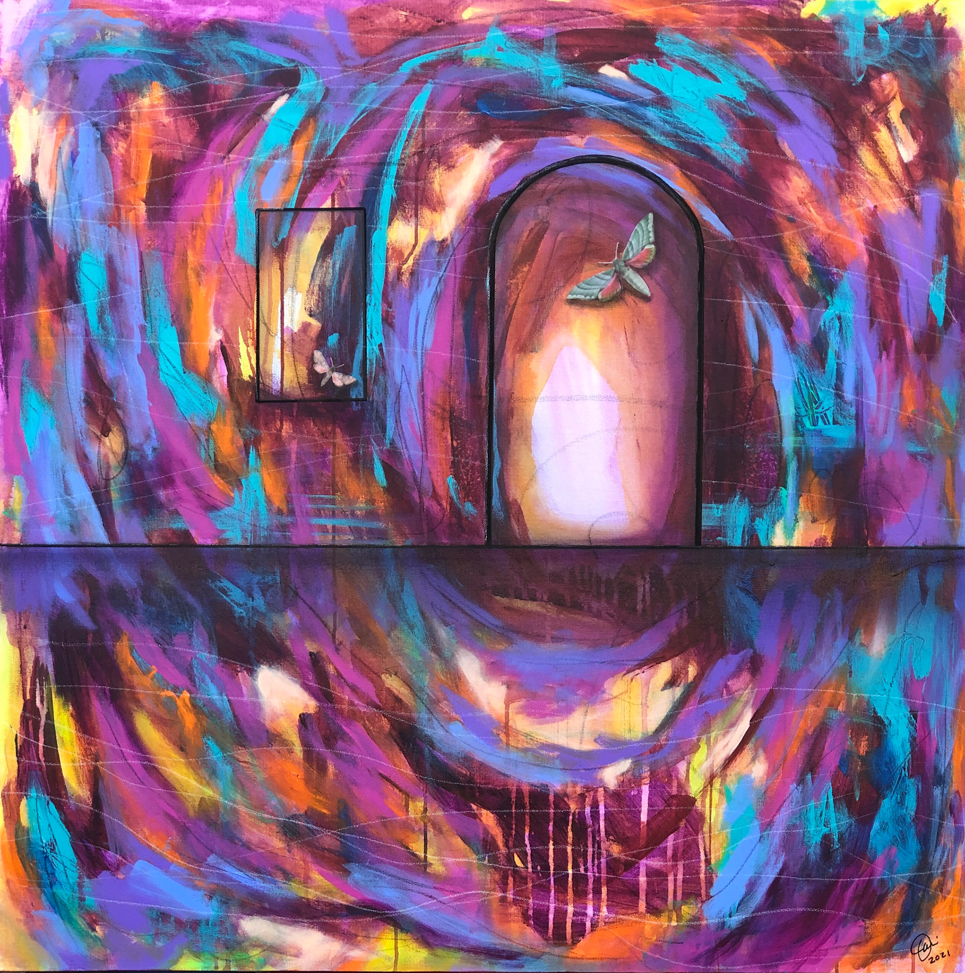 "The Doors of Perception" 36x36