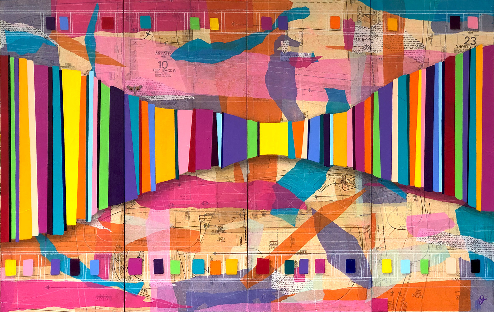 "Spectrogram" 64  40 polyptych