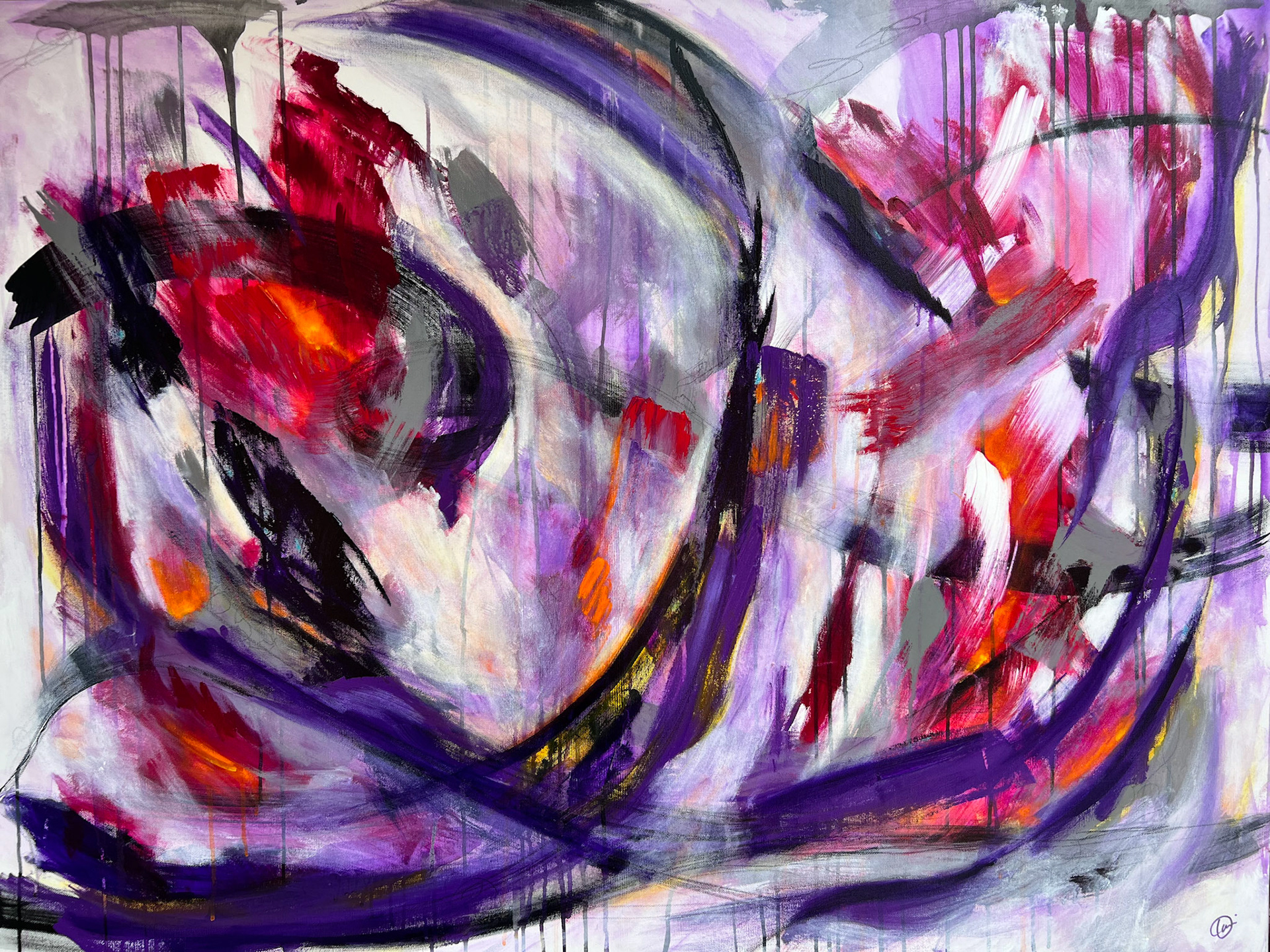 "Interaction" 36 x 48