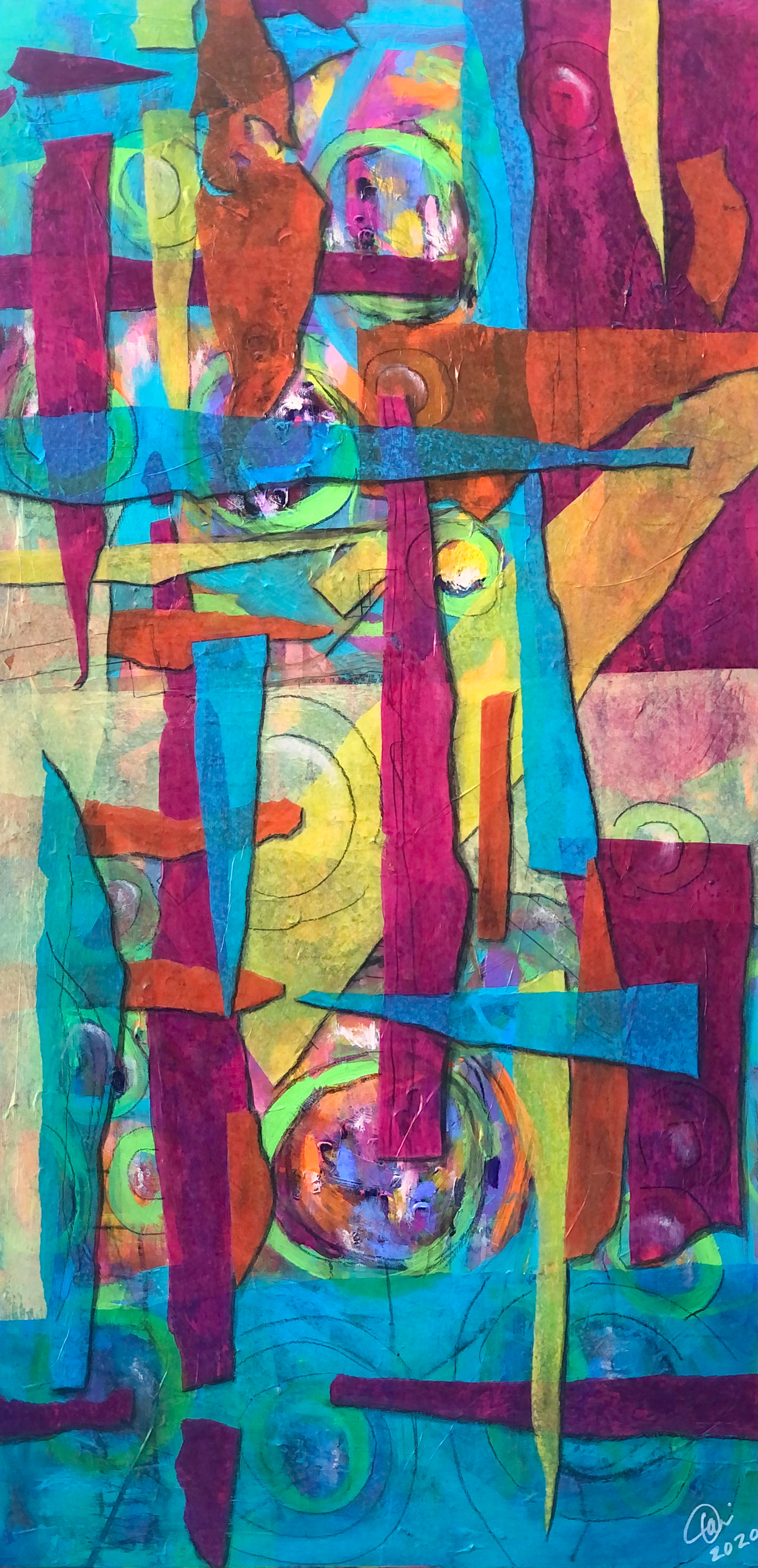 "Pieces" 24 x 48