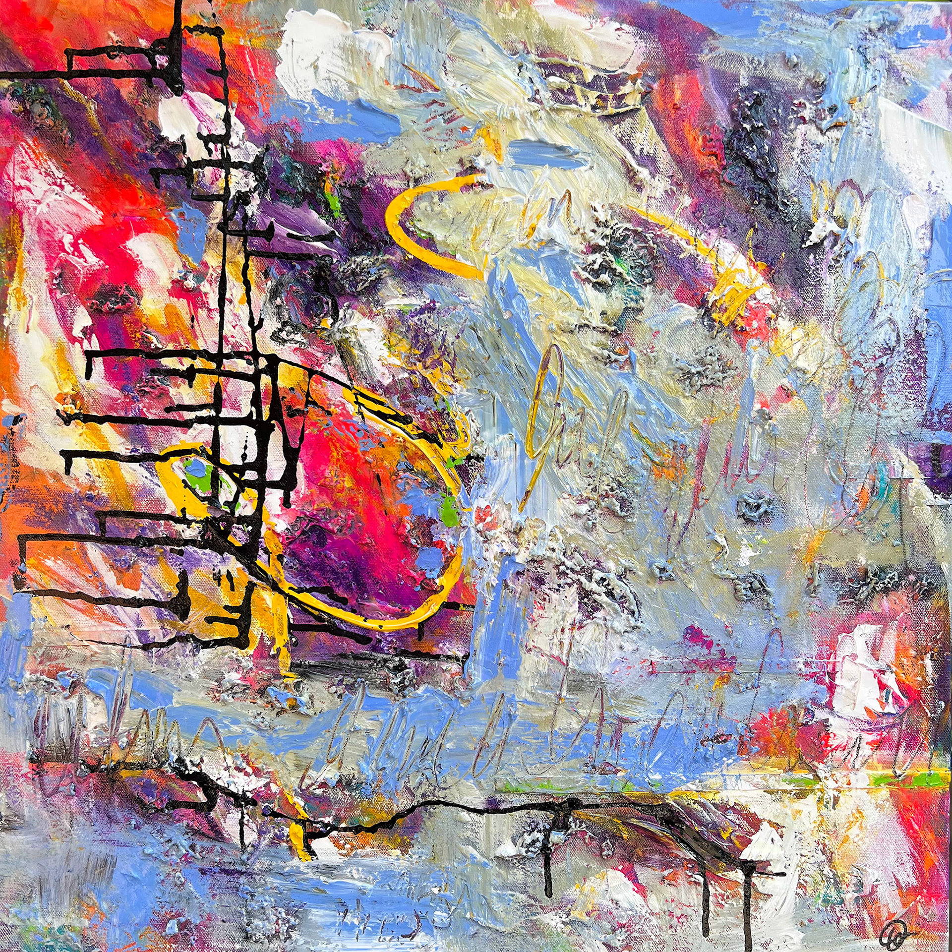 "Emotions in Motion" 24 x 24