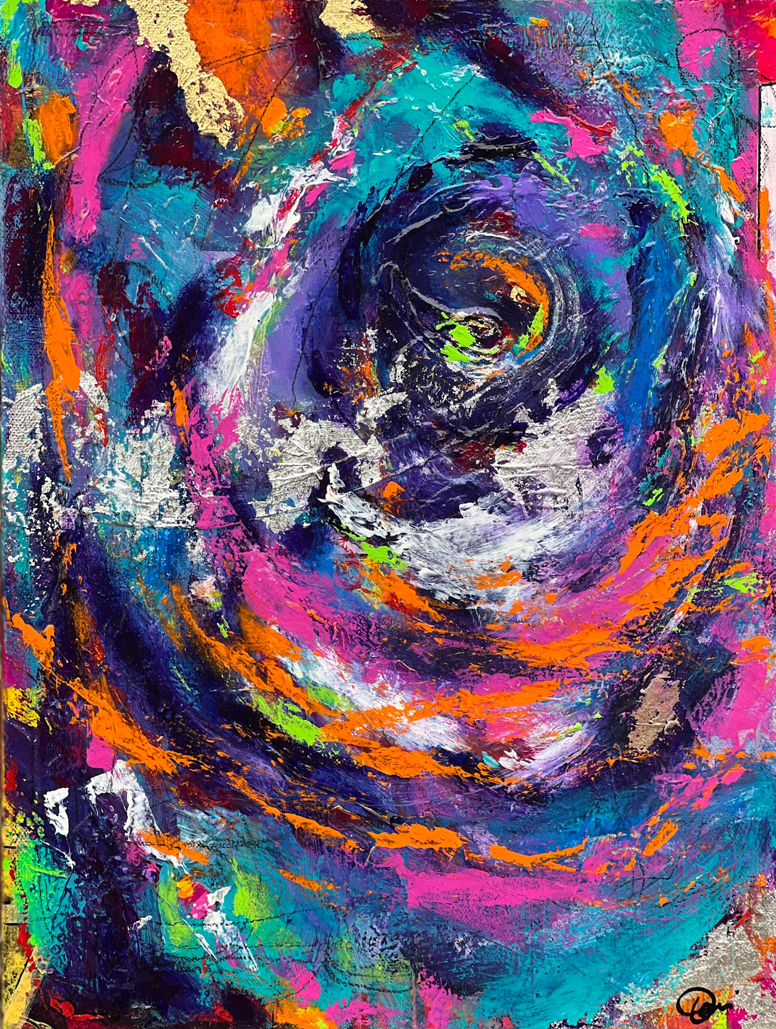 "Whirl" 12 x 16