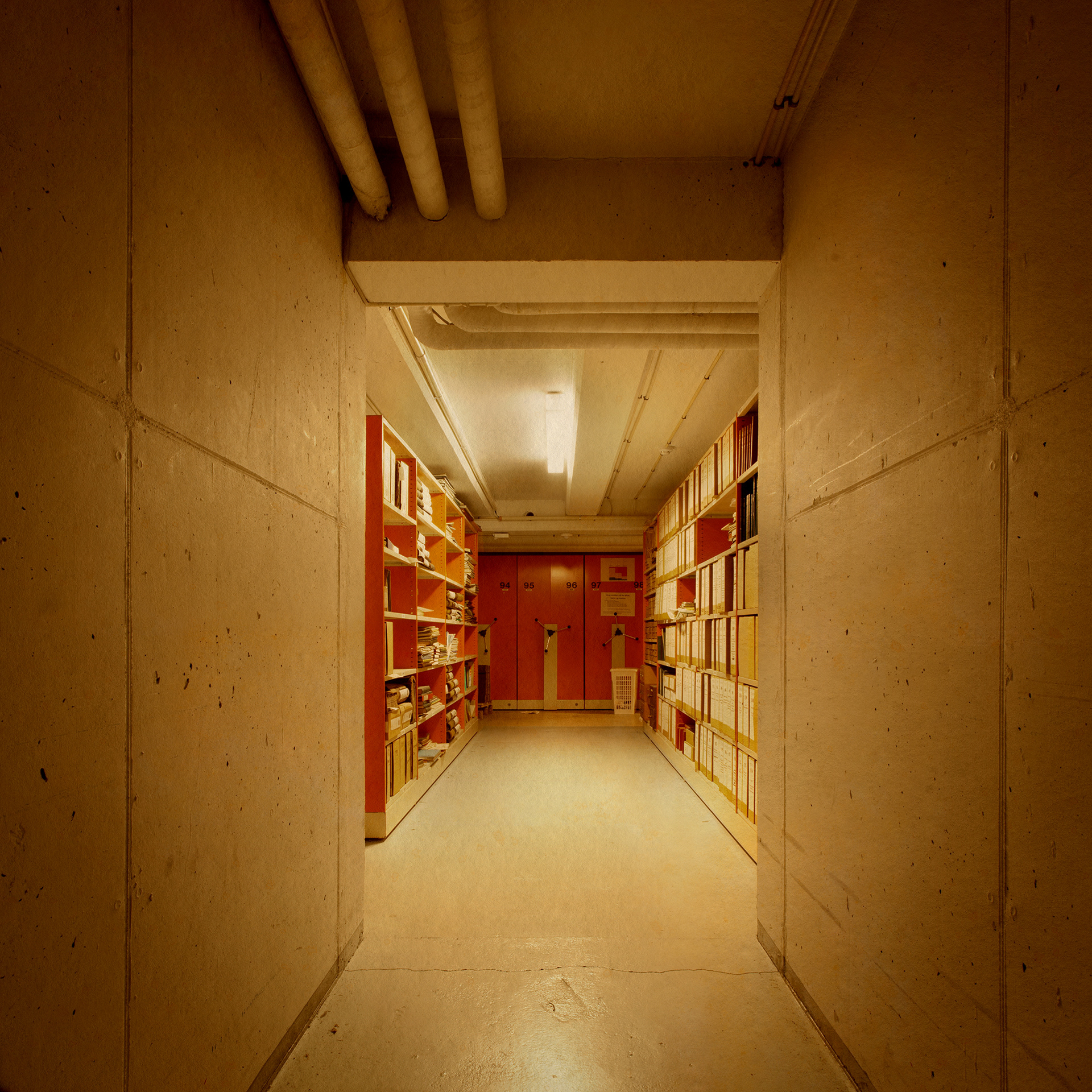 The State Archives. Fine Art photographic Inkject Print. 80x80cm. Beech frame with museum glass. Edition of 3. 