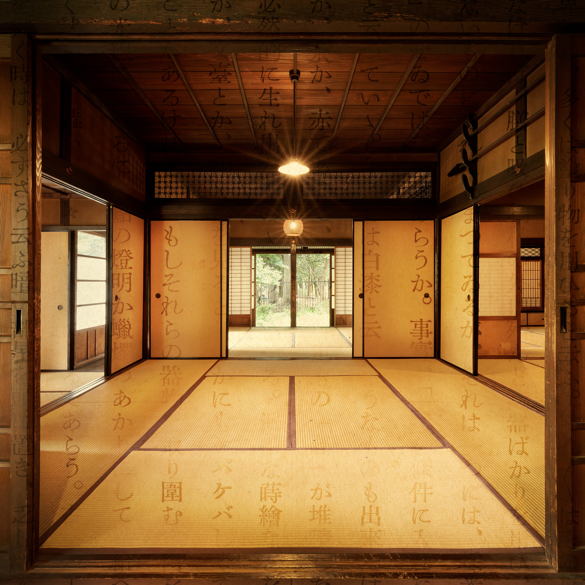 Yoshino Farmhouse. Transplanted House from Nozaki. 18th century. Photographic Fine Art Print. 80x80cm. Beech frame with museum glass. Edition of 3.