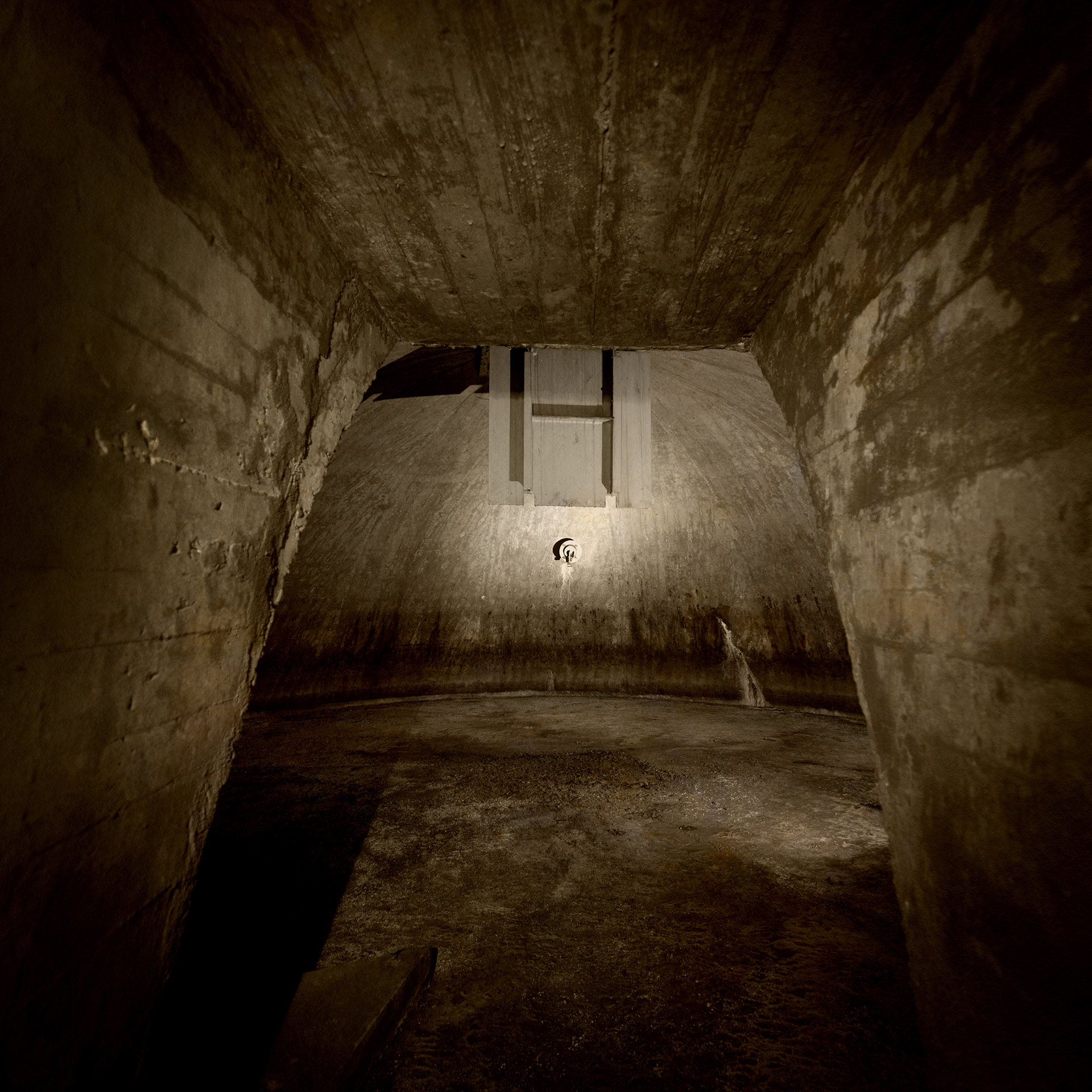 Bunker at Svendborggade. Fine Art photographic Inkject Print. 80x80cm. Beech frame with museum glass. Edition of 3. 