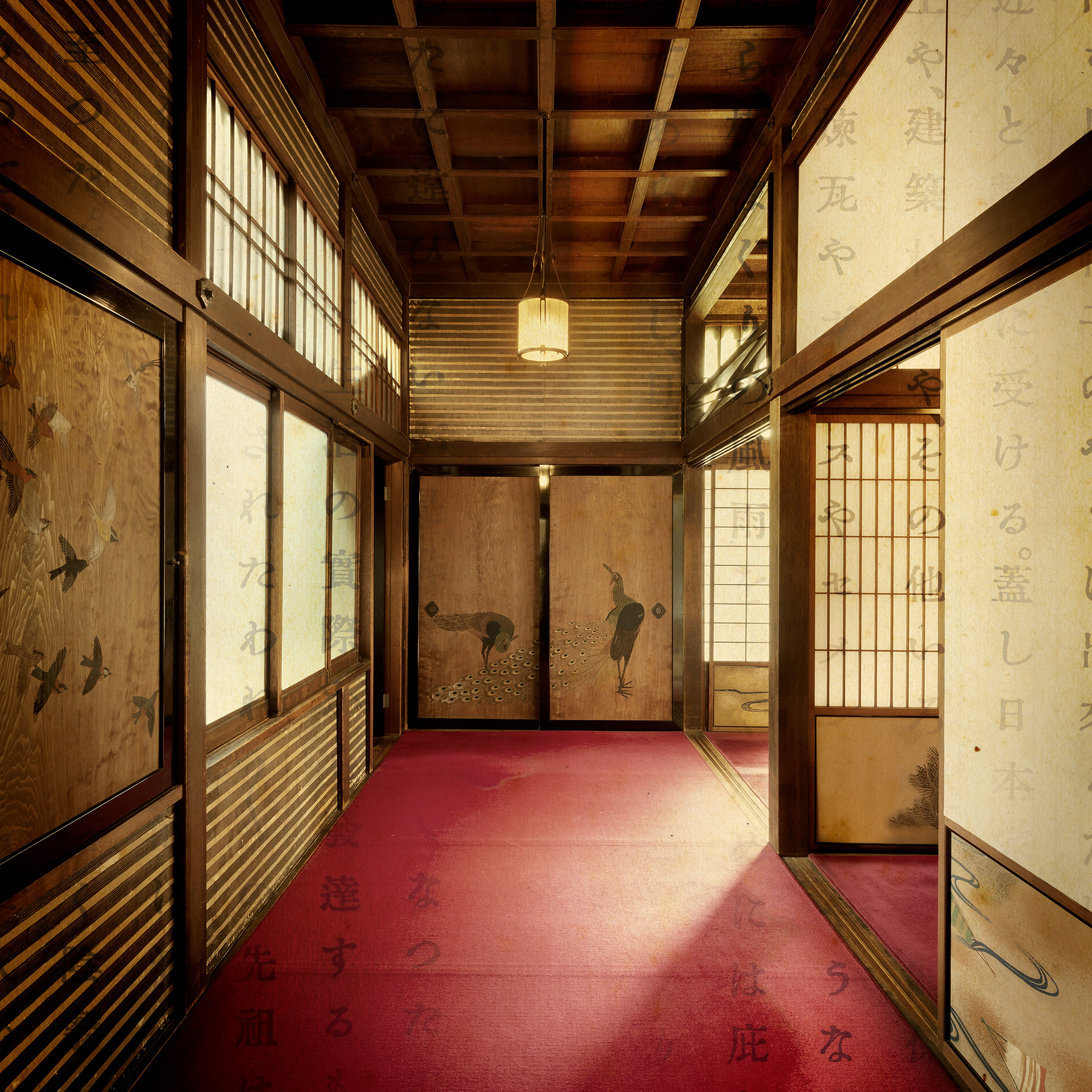 Mitsui Residence. Transplanted House from Nishi-azabu. 1952. Photographic Fine Art Print. 80x80cm. Beech frame with museum glass. Edition of 3.