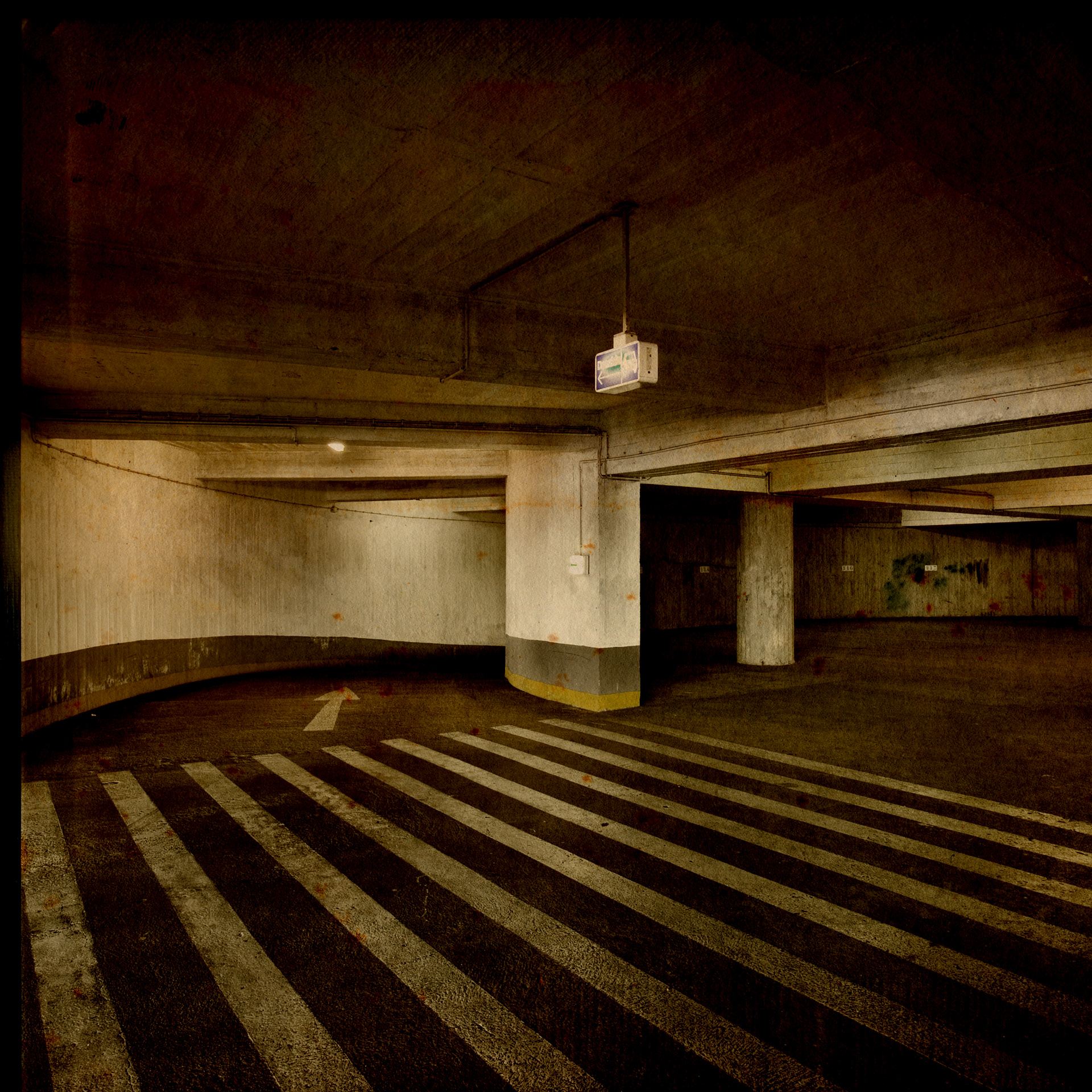 silo-auto #1. 2007. Fine Art Photograohic Inject Print. 80x80cm. Wooden frame with museum glass. Edition of 3.