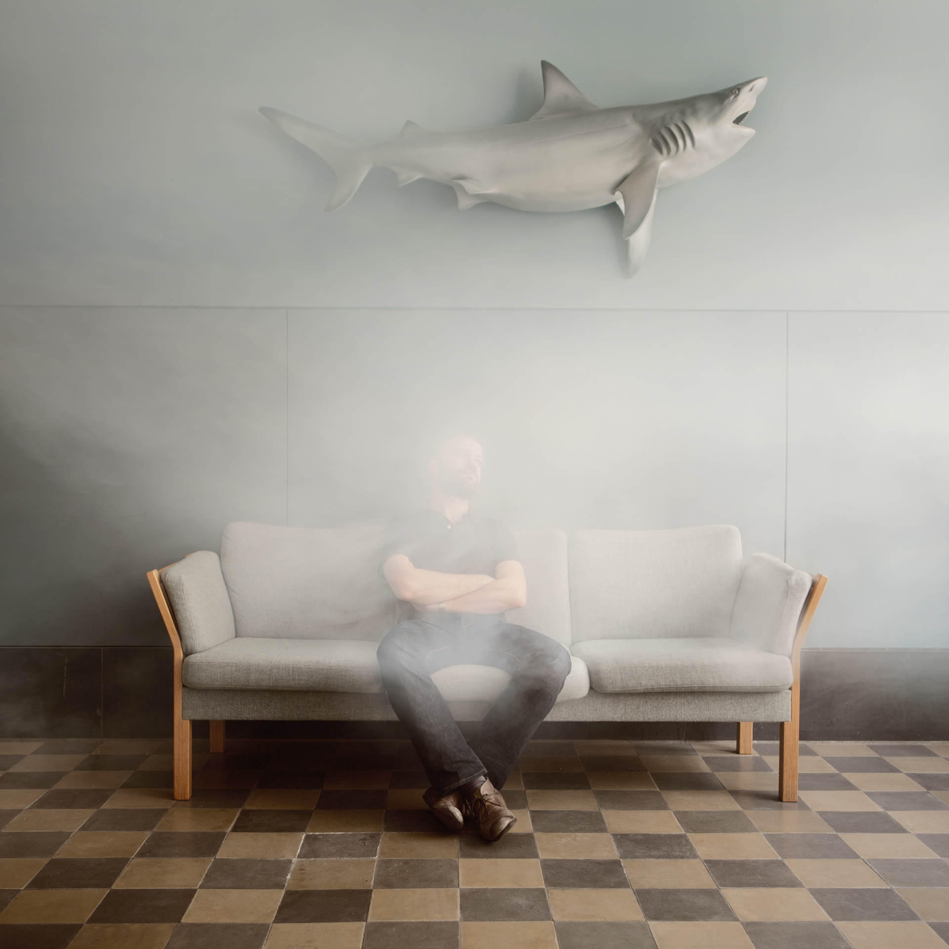 Limbo #14. Fine Art Photographic Inject Print. 90x150cm. White wooden frame with museum glass. Edition of 3.