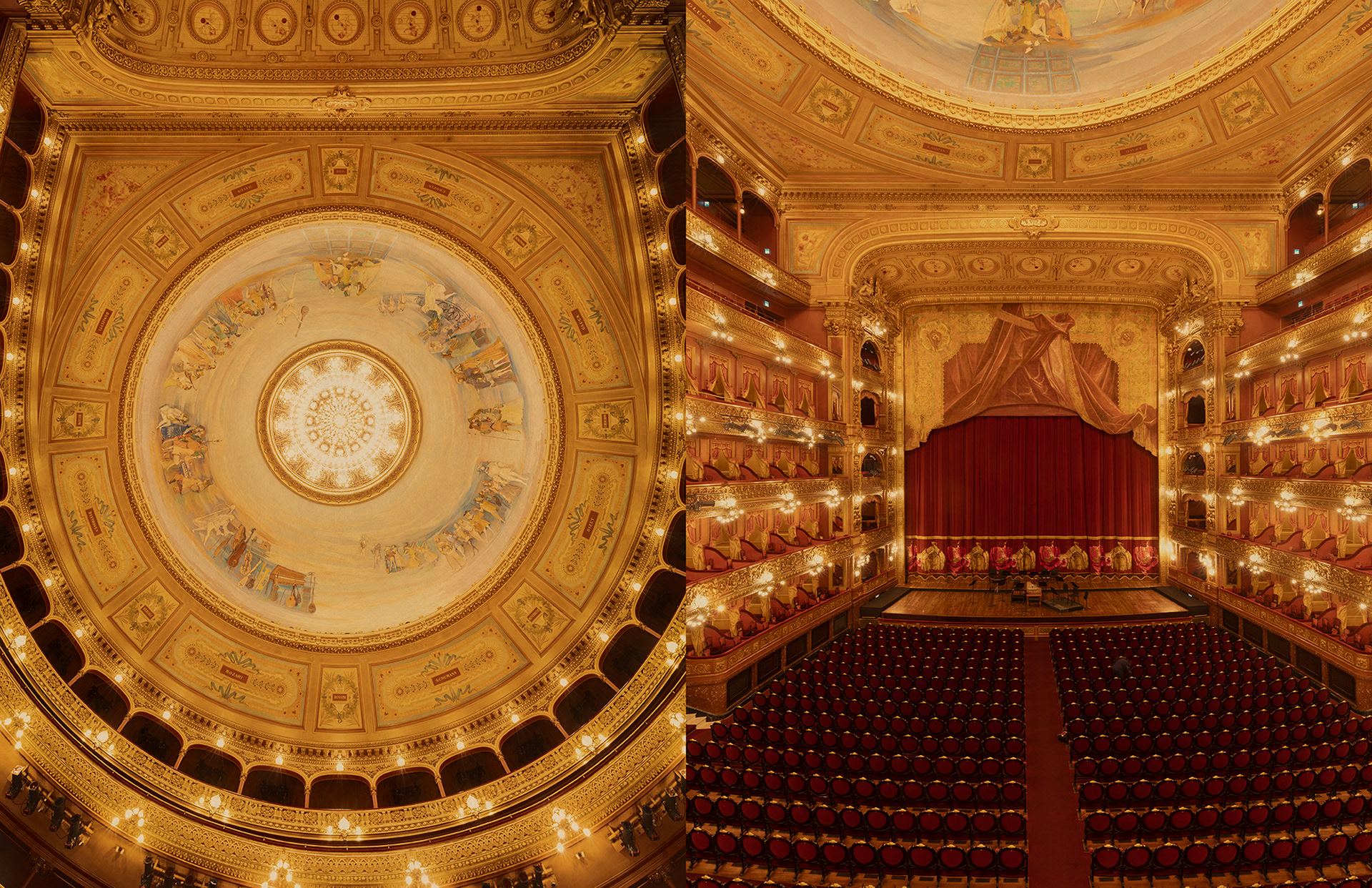 Teatro Colón. Backlit photographic print in a x-ray viewer. 72x47x12cm. Unique piece. 