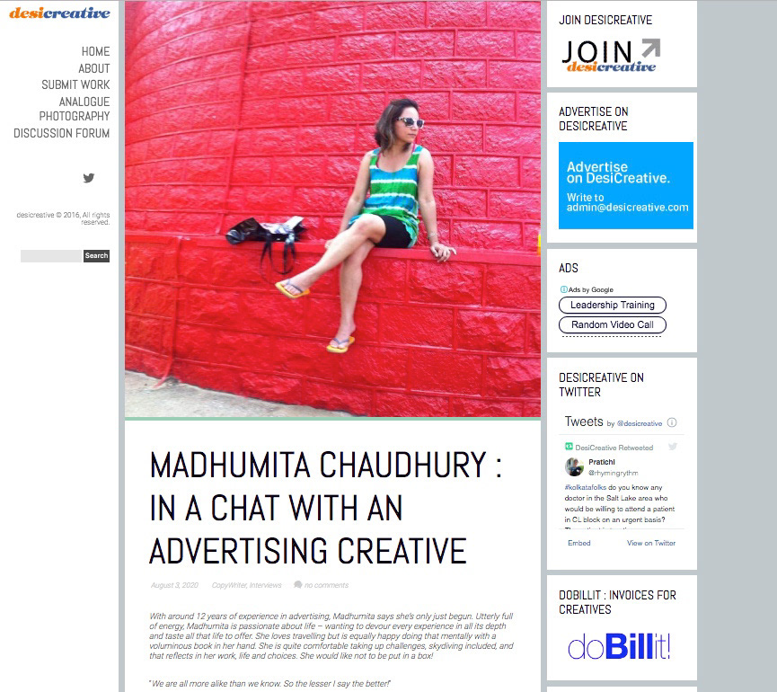 DESICREATIVE INTERVIEW 1