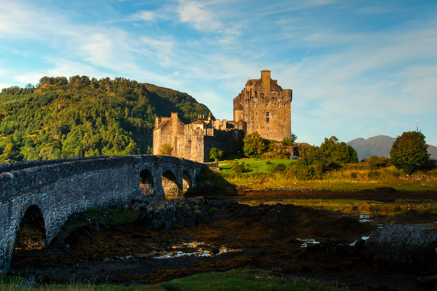 Photo of the bridge to Eilean Donan Castle, photo by Phil Restan