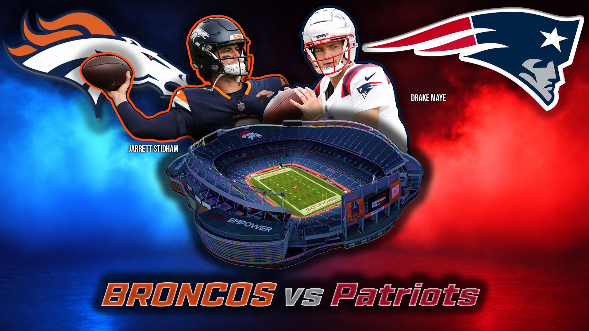 2026 AFC Championship: Broncos VS Patriots Promotional Graphic 