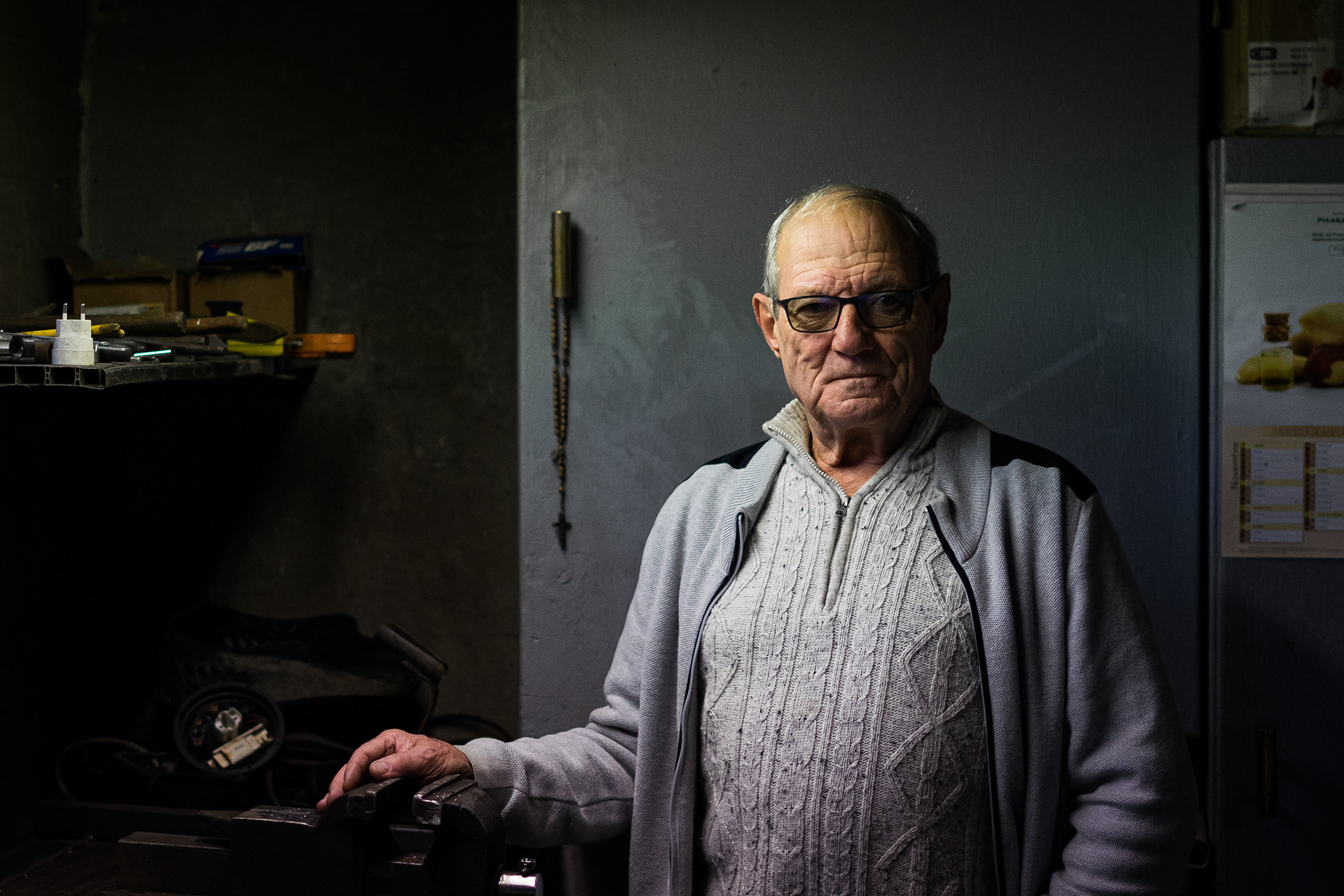 Portrait du sculpteur Claude Pelissier.