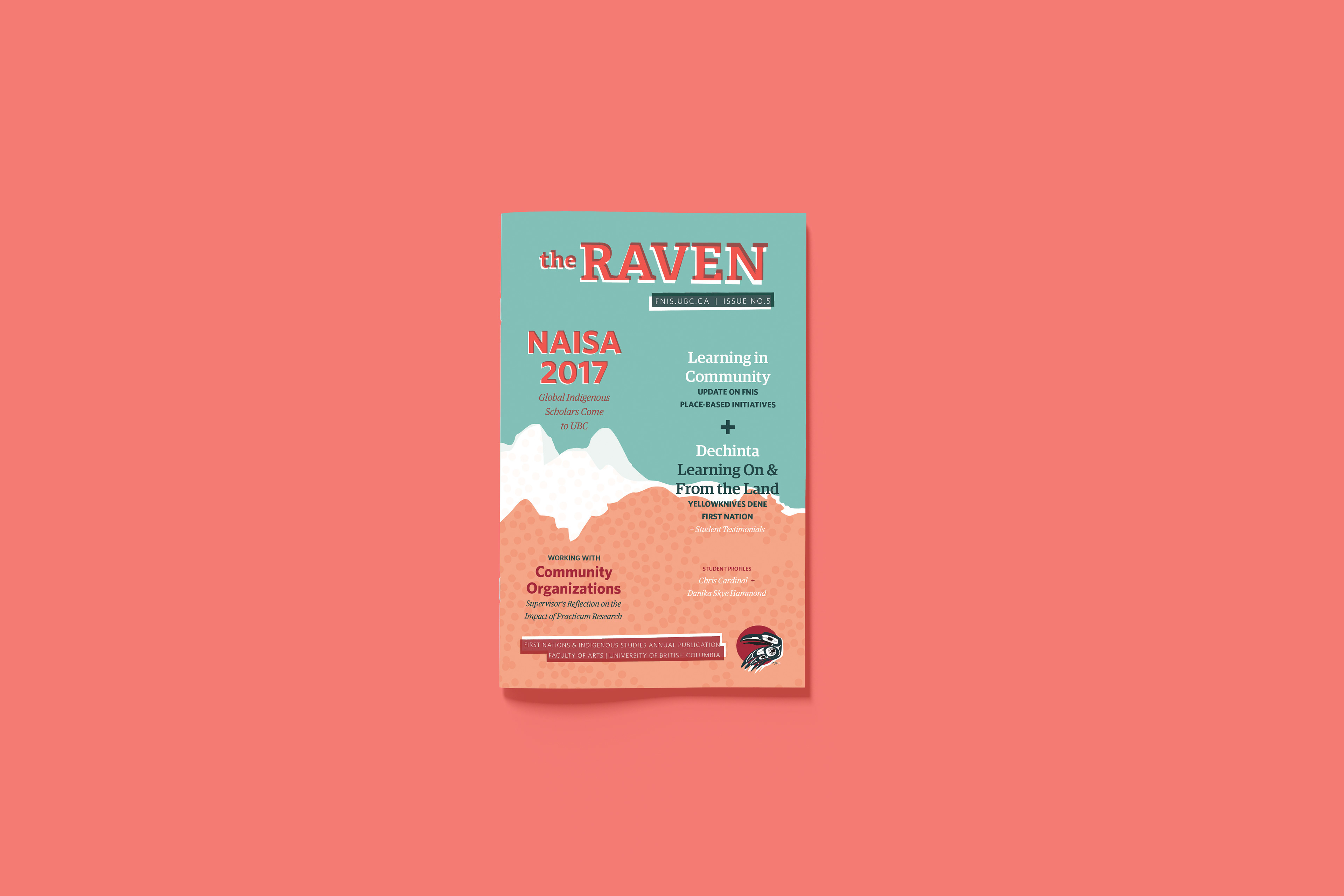 The Raven digest magazine cover art and design