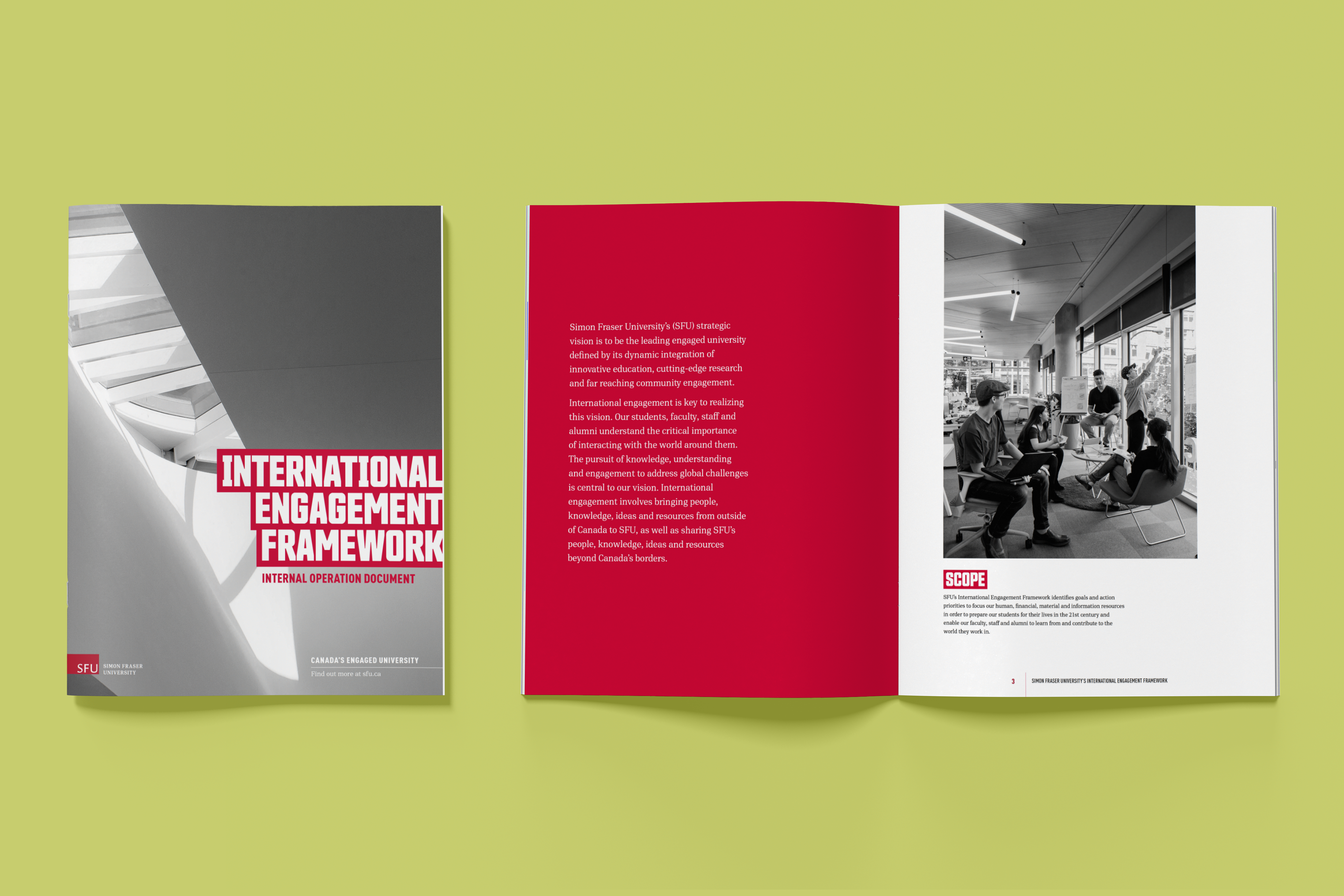 Document cover and spread