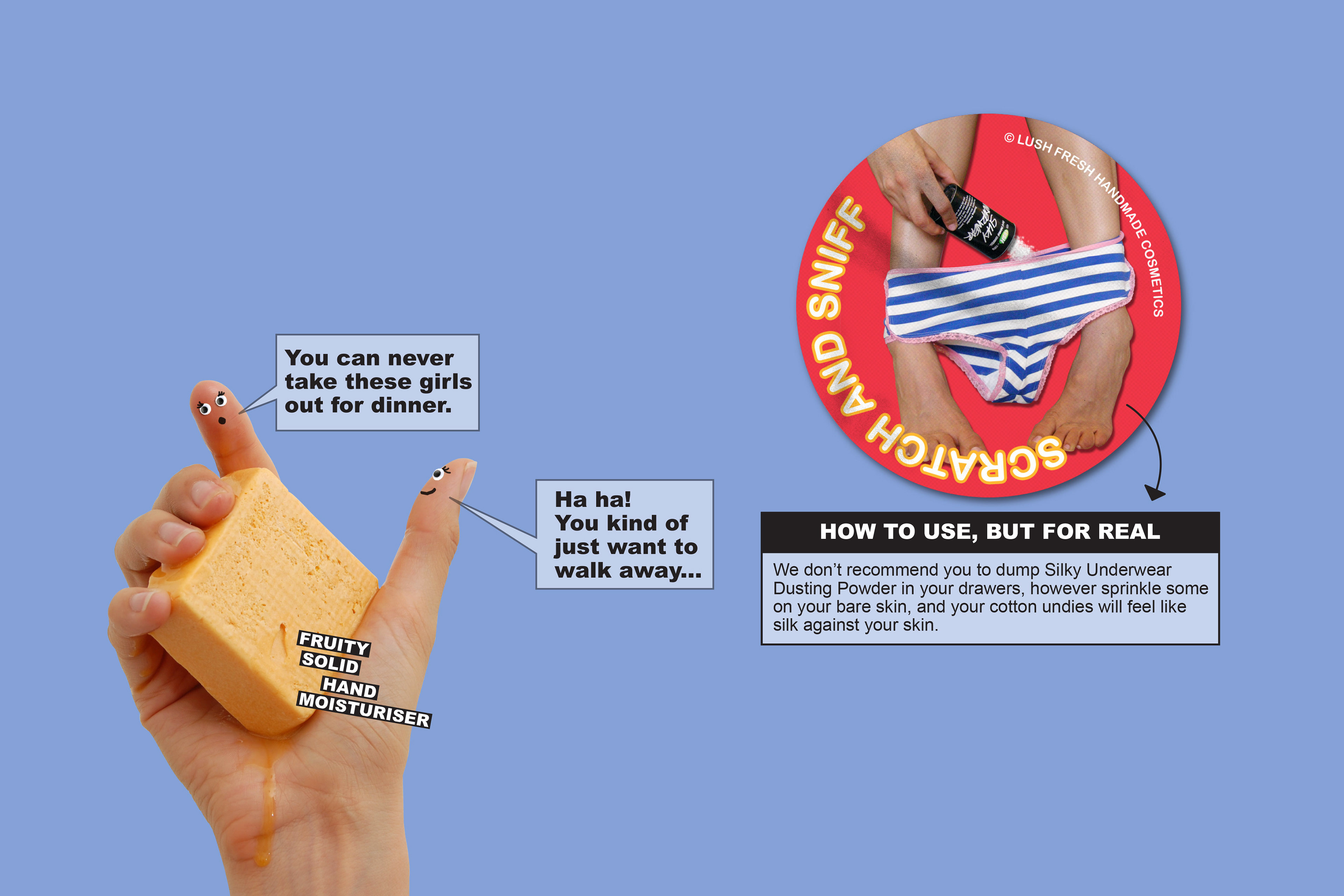 Product shot details for the LUSH Times