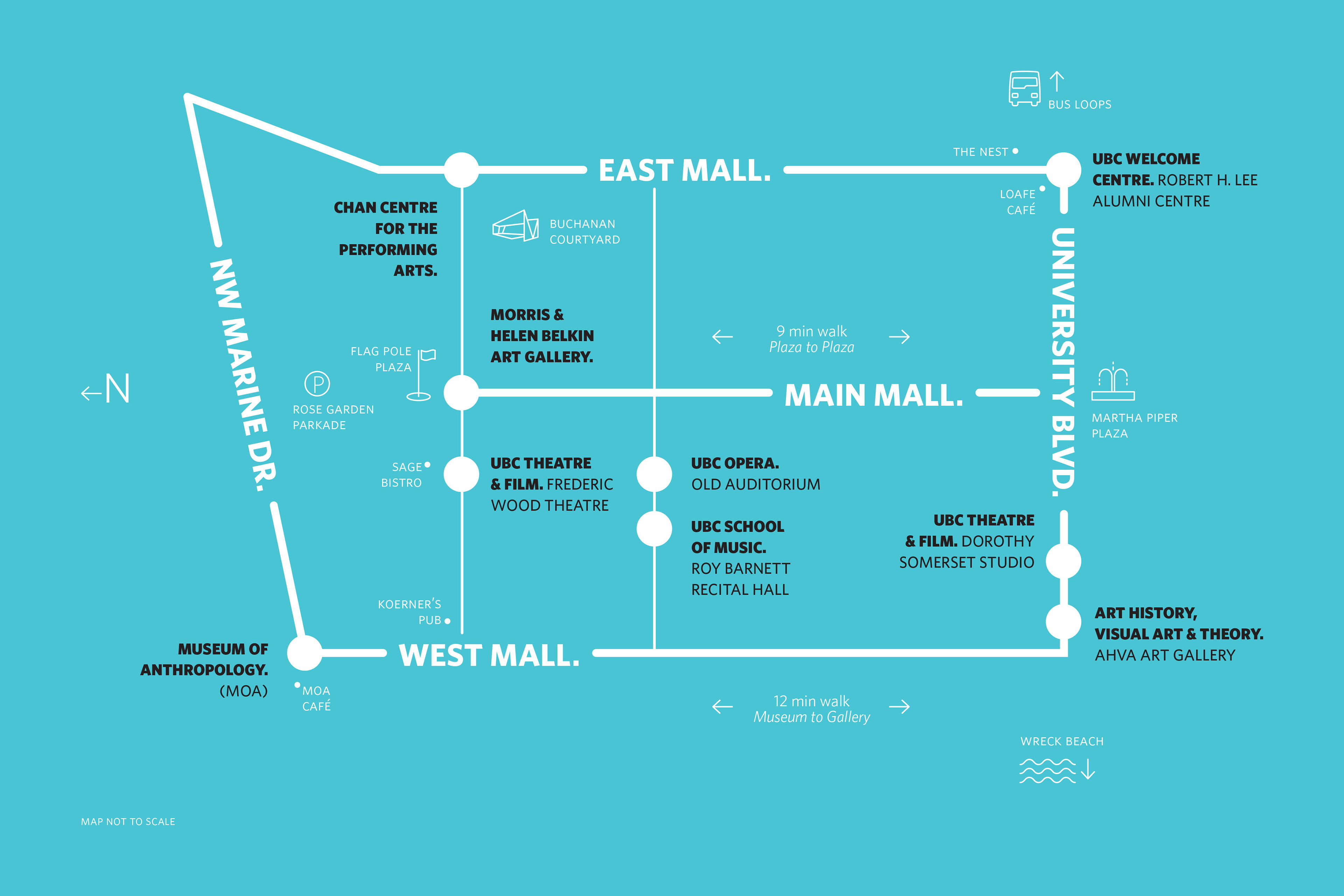 UBC Arts & Culture District Map detail