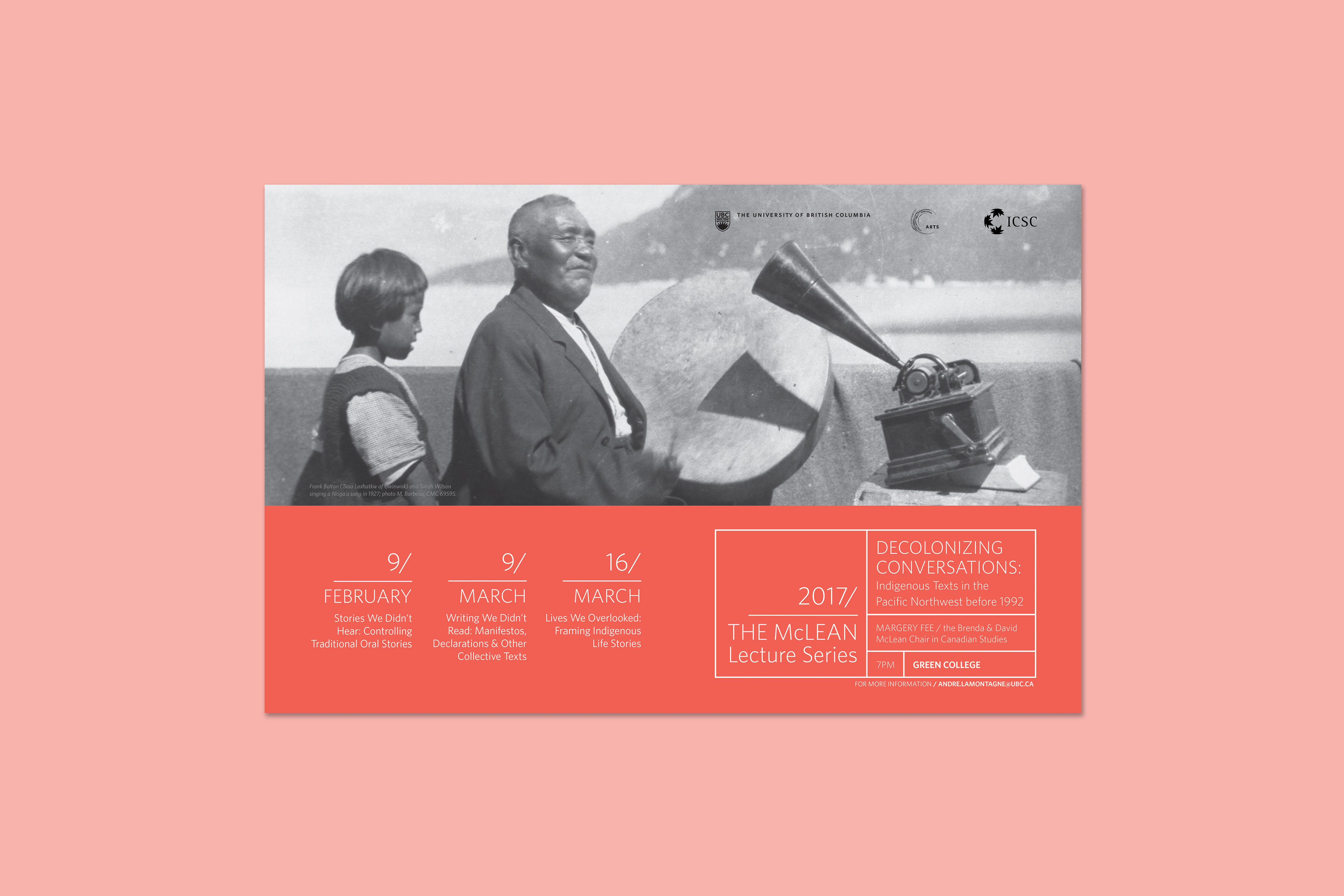 2017 McLean Lecture poster design