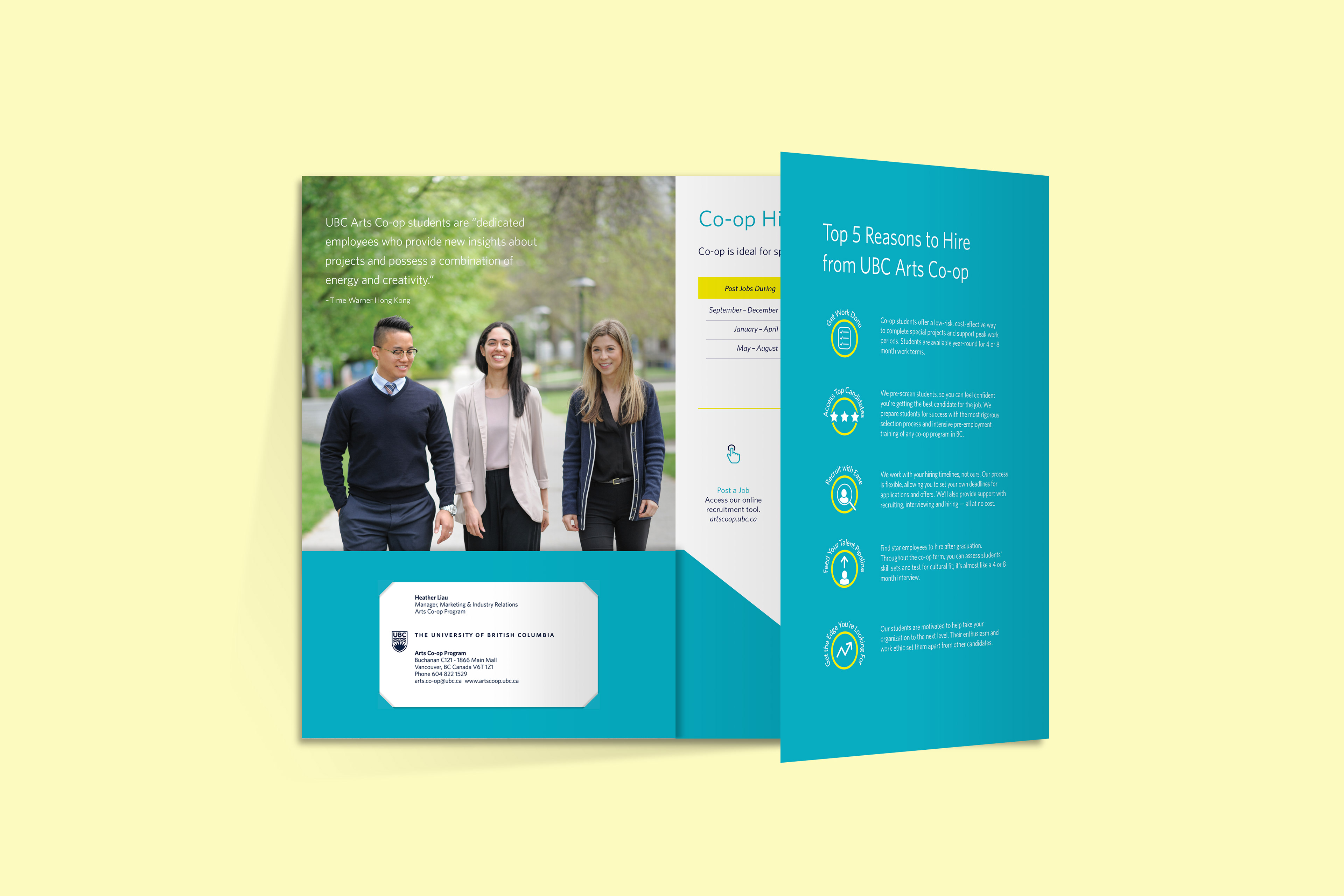 -op Employer Guide Inside Brochure folder and inside fold