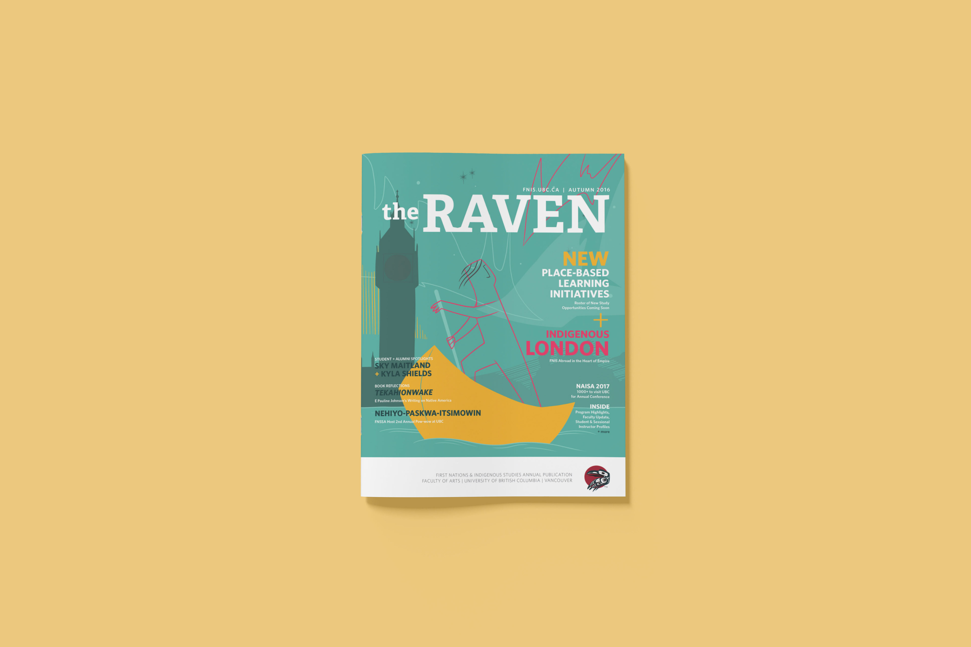 The Raven magazine cover art and design