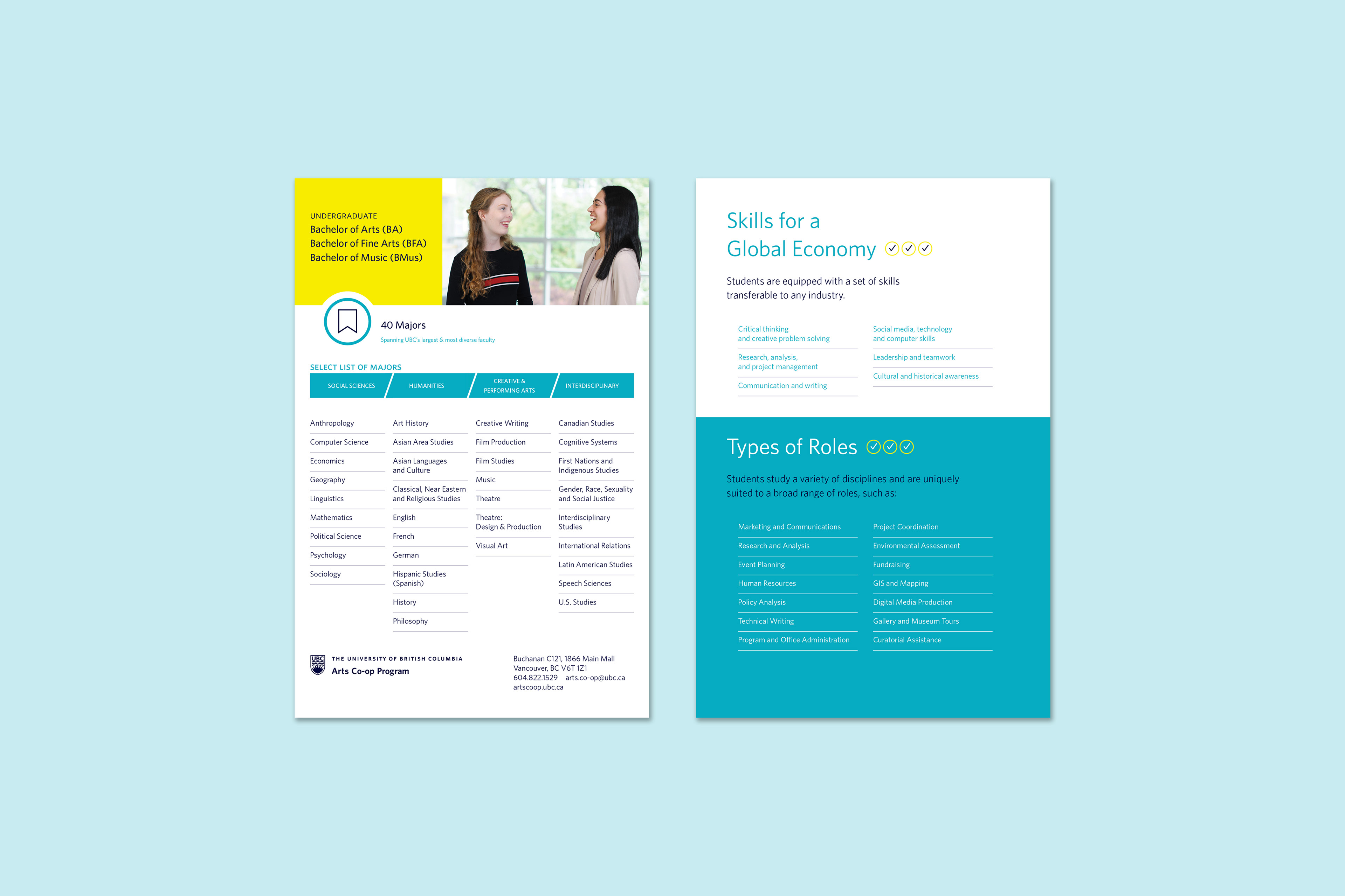 Co-op Employer Guide Insert front and back design