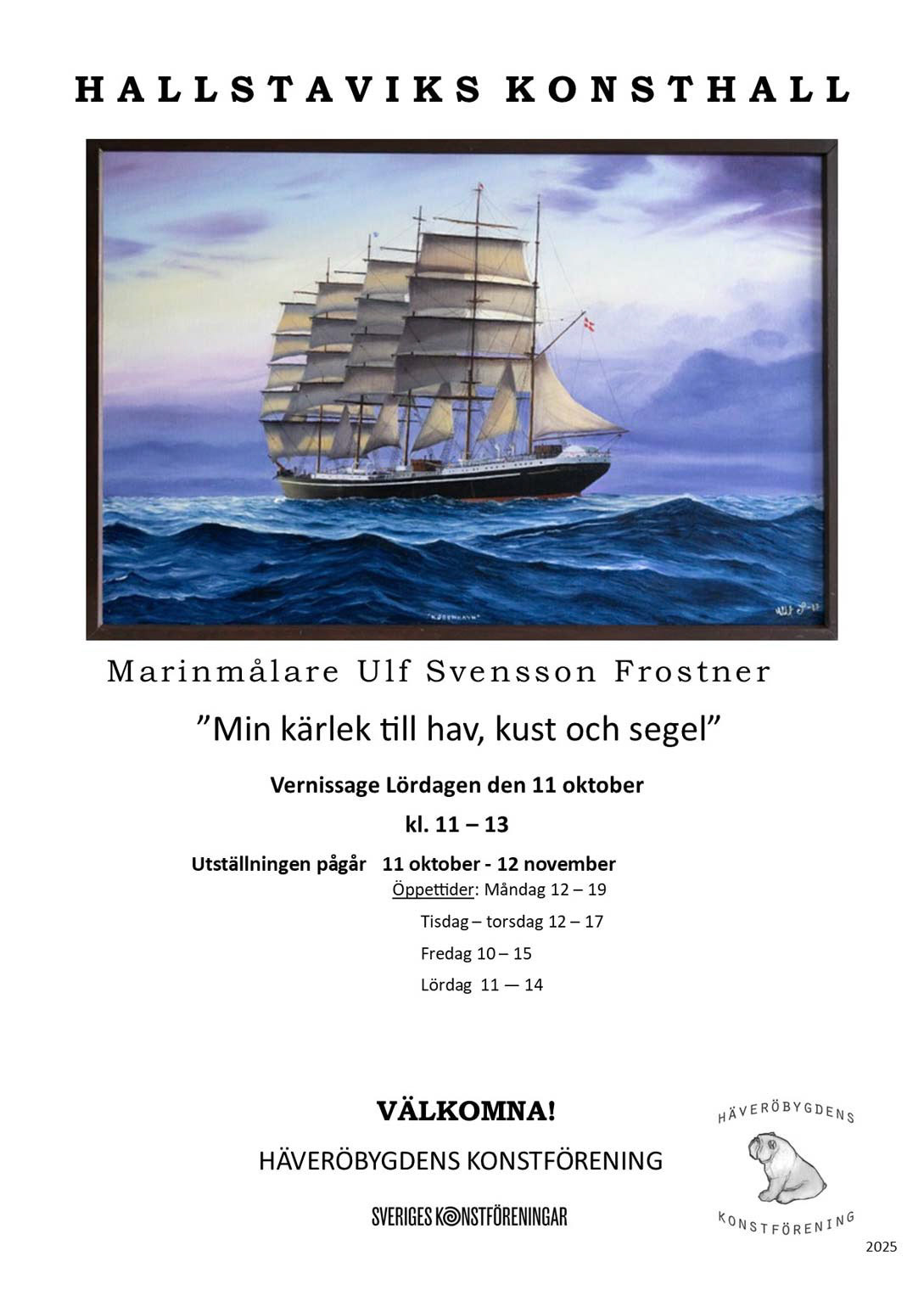 Hallstaviks konsthall oktober 2025