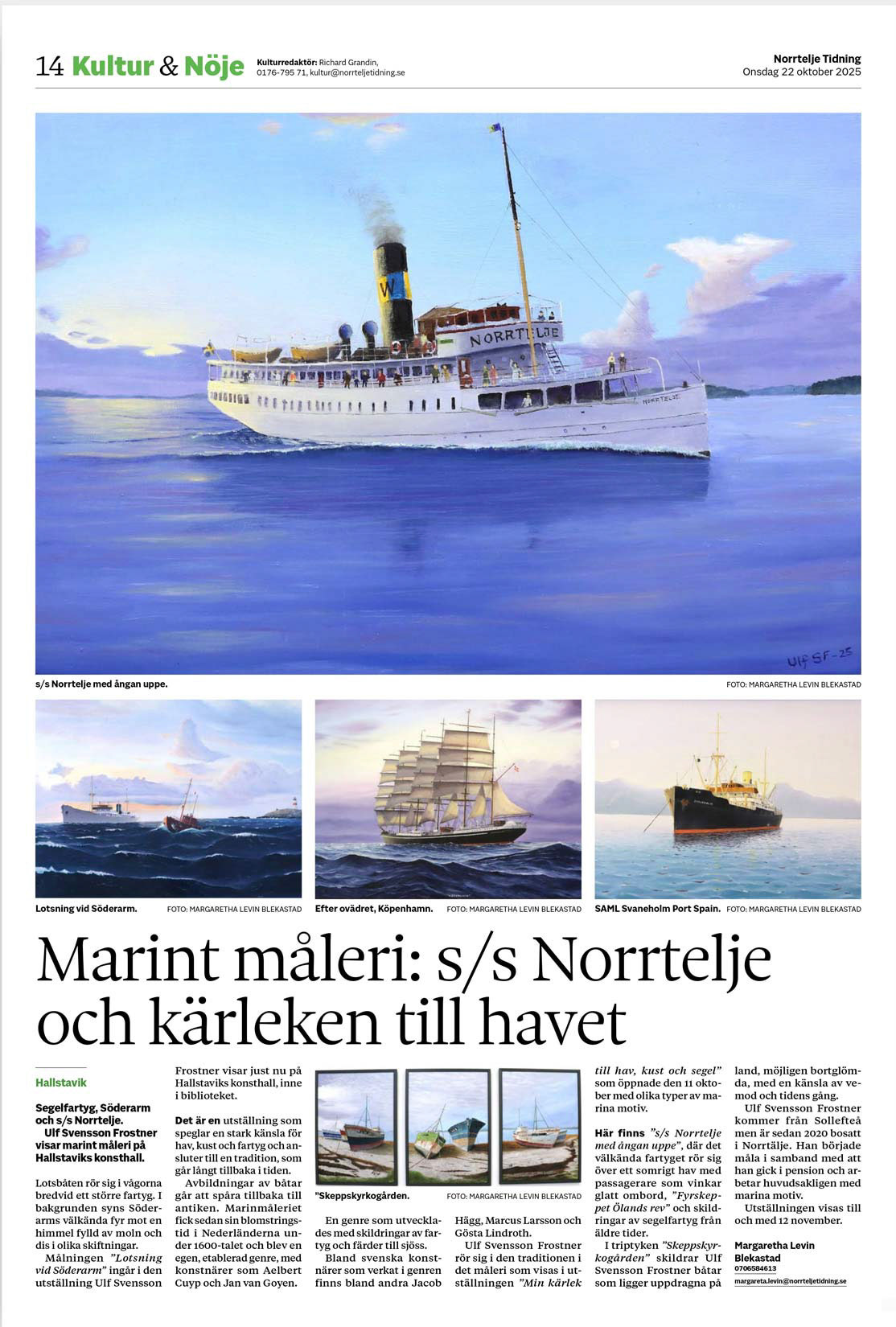 Norrtälje Tidning 22 okt. 2025