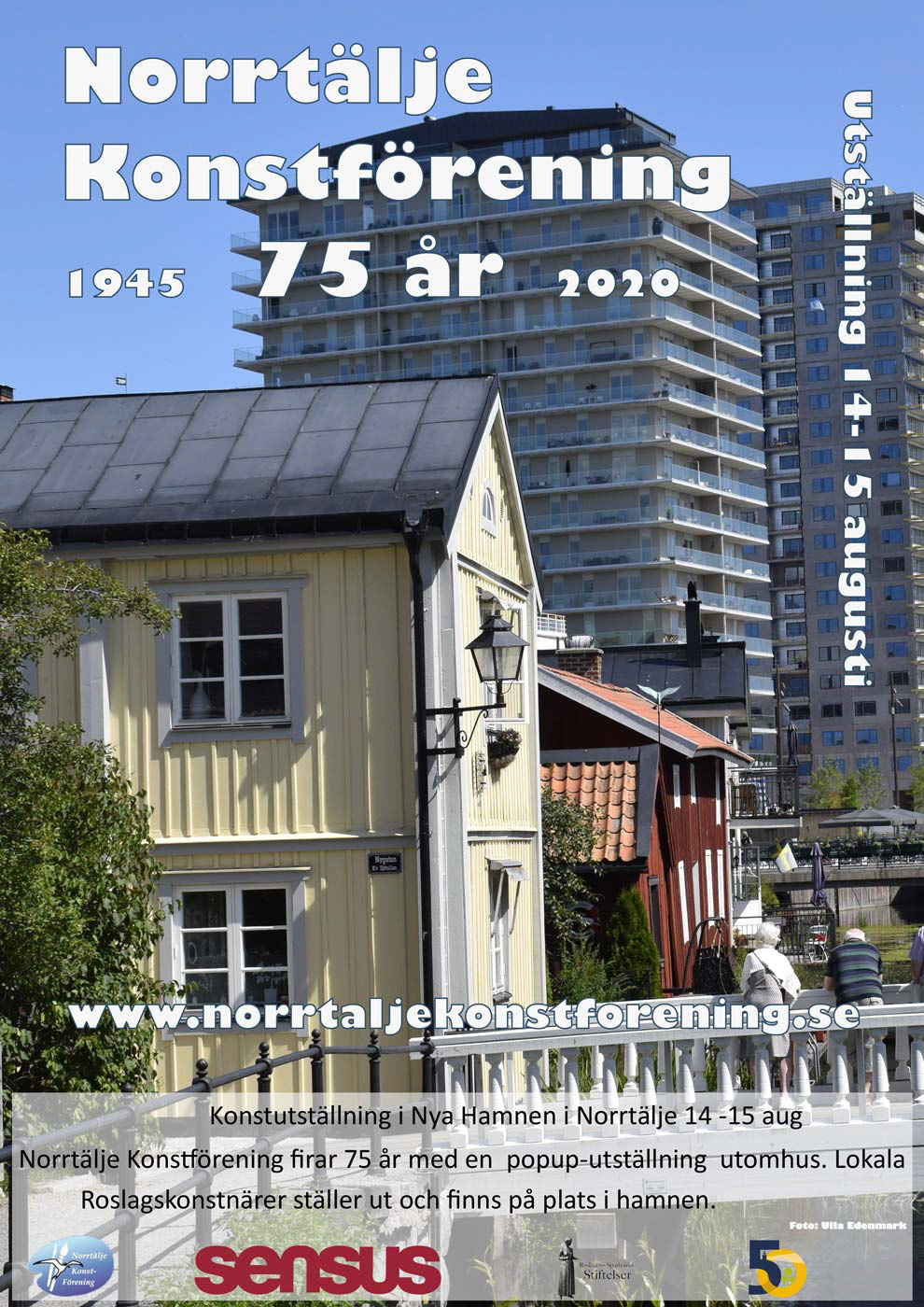 Utställning i hamnen på planket