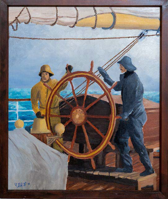 Rorsmän  39x58 cm SÅLD olja