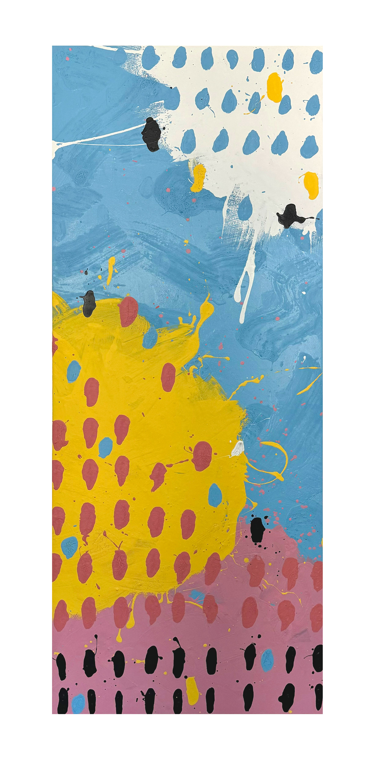 "Census" Acrylic on canvas 24in x 65in