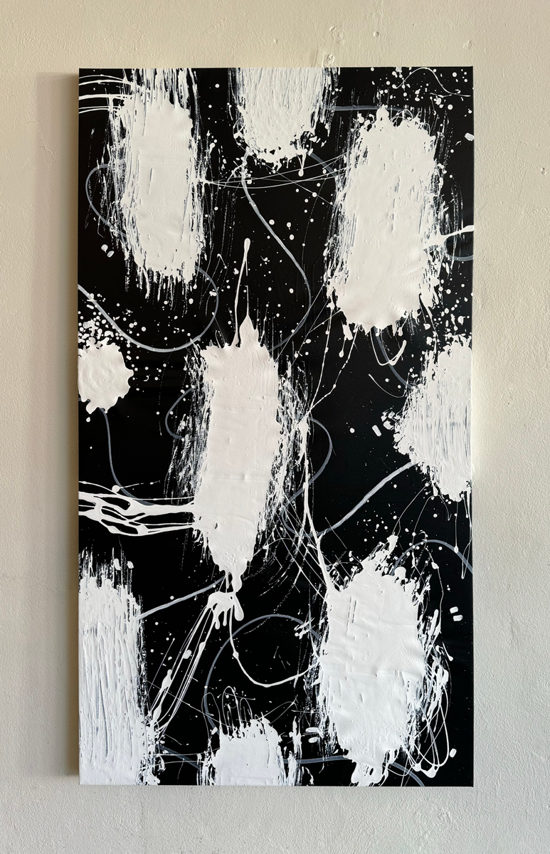 “Galaxy” Acrylic on canvas 2ft x 4ft
