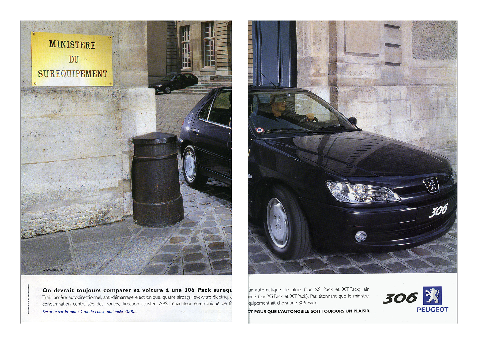 Campagne Peugeot presse et affichage,  Euro-RSCG, Paris. Paris Match. 