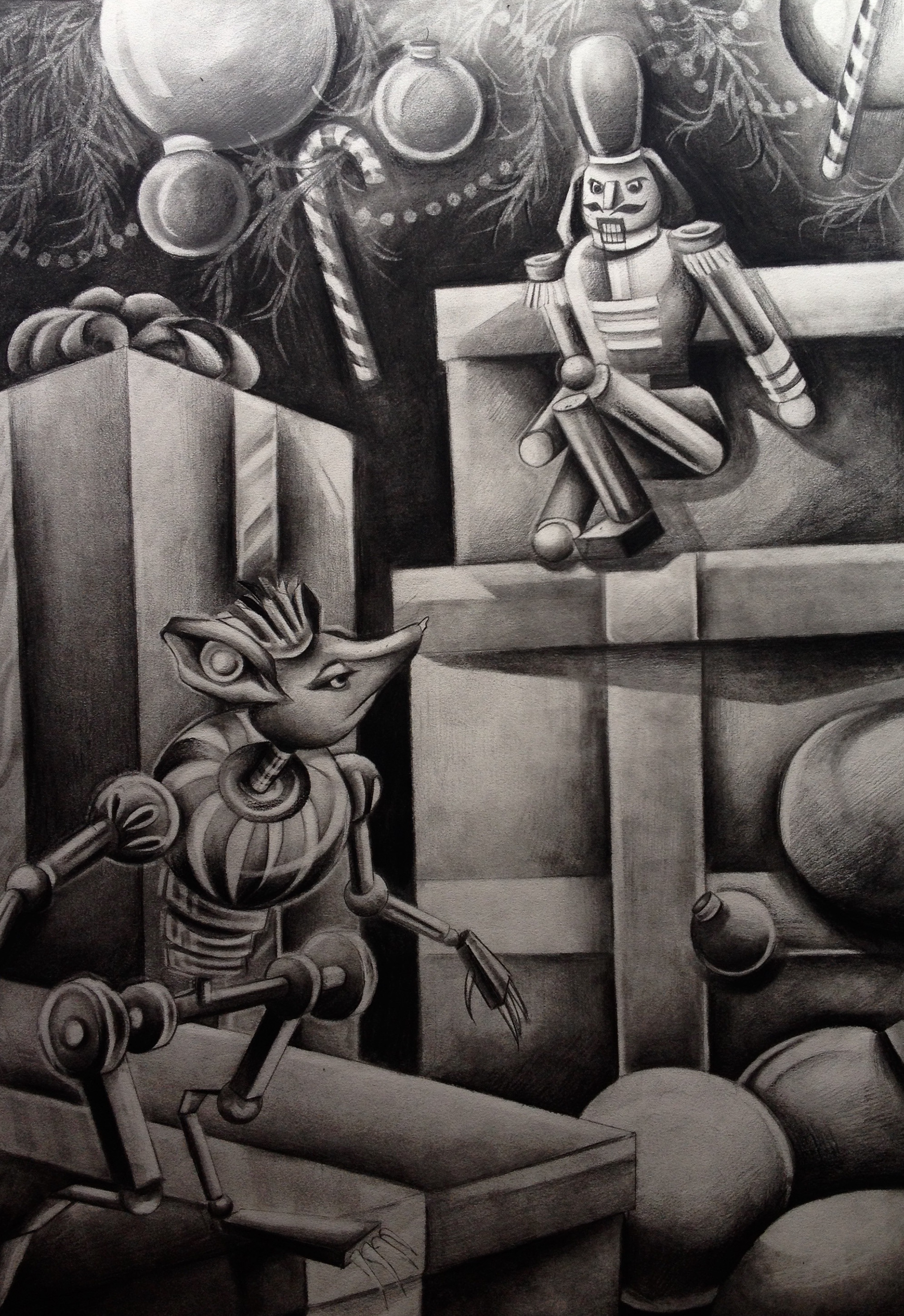 Charcoal & Pencil