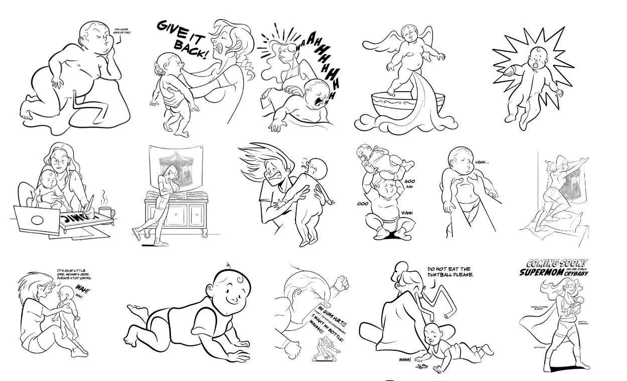 Spot webcomic Illustrations