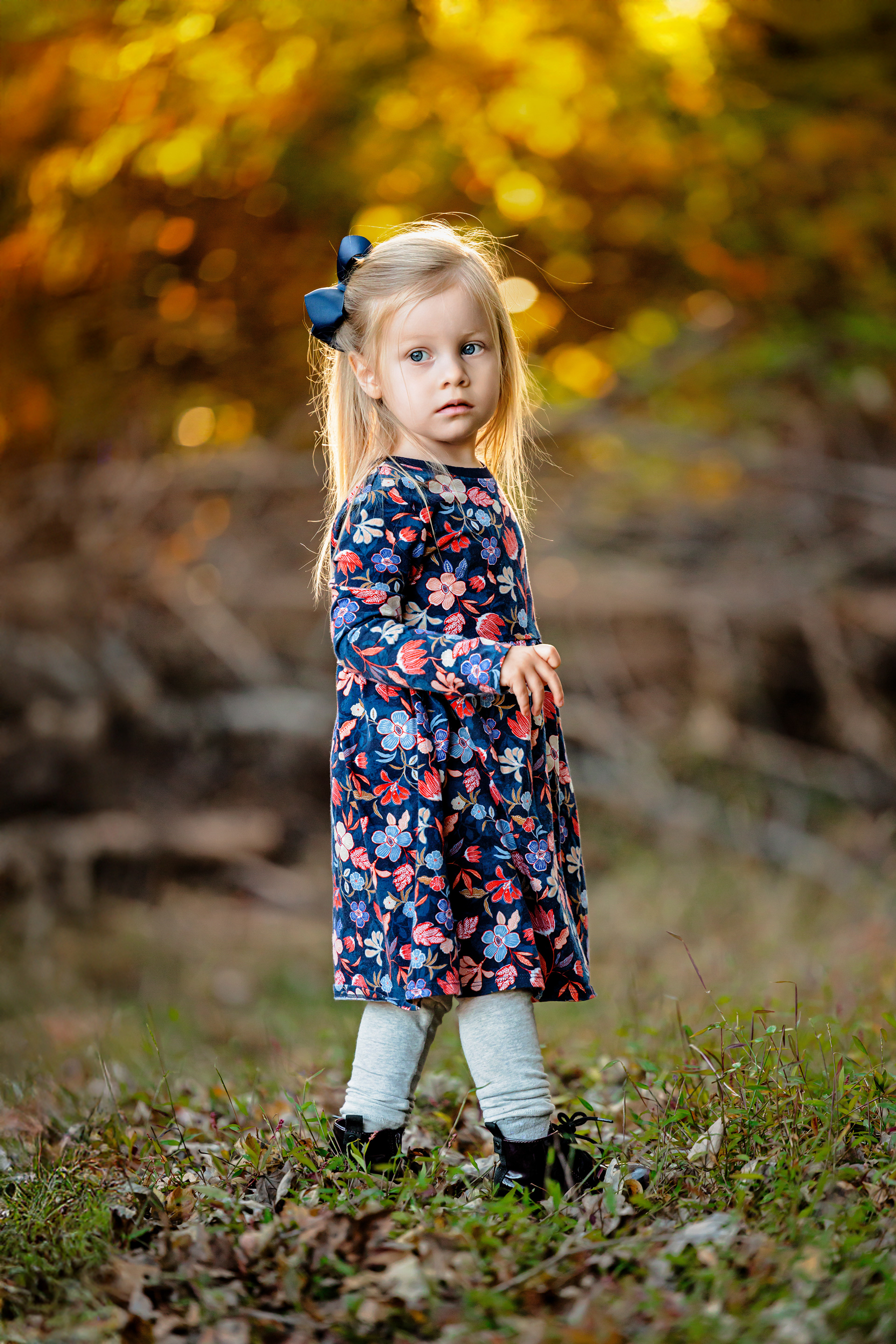 Girl with dramatic, Rembrandt lighting
