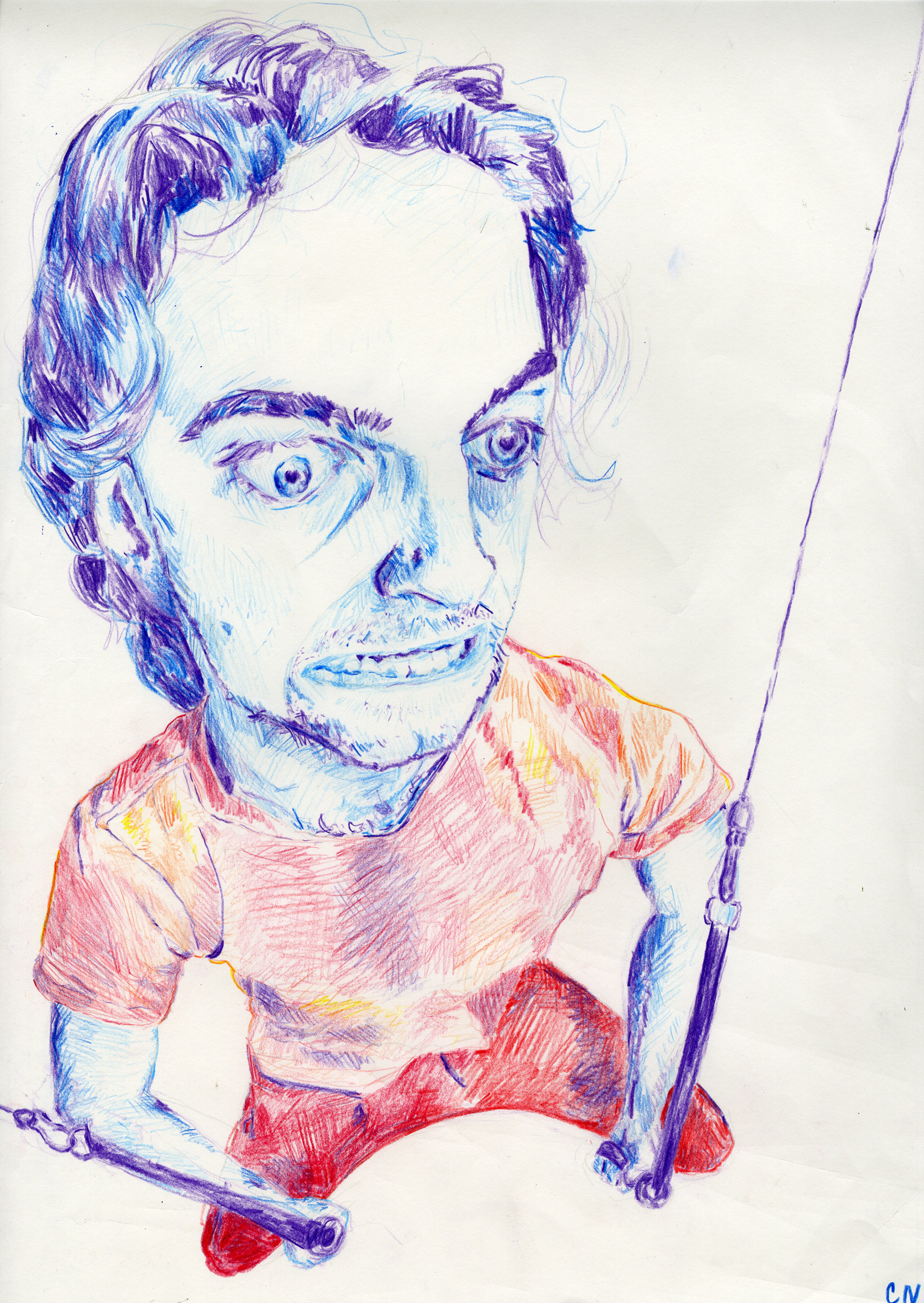 Figure Drawing Final - Colored Pencil (2024)