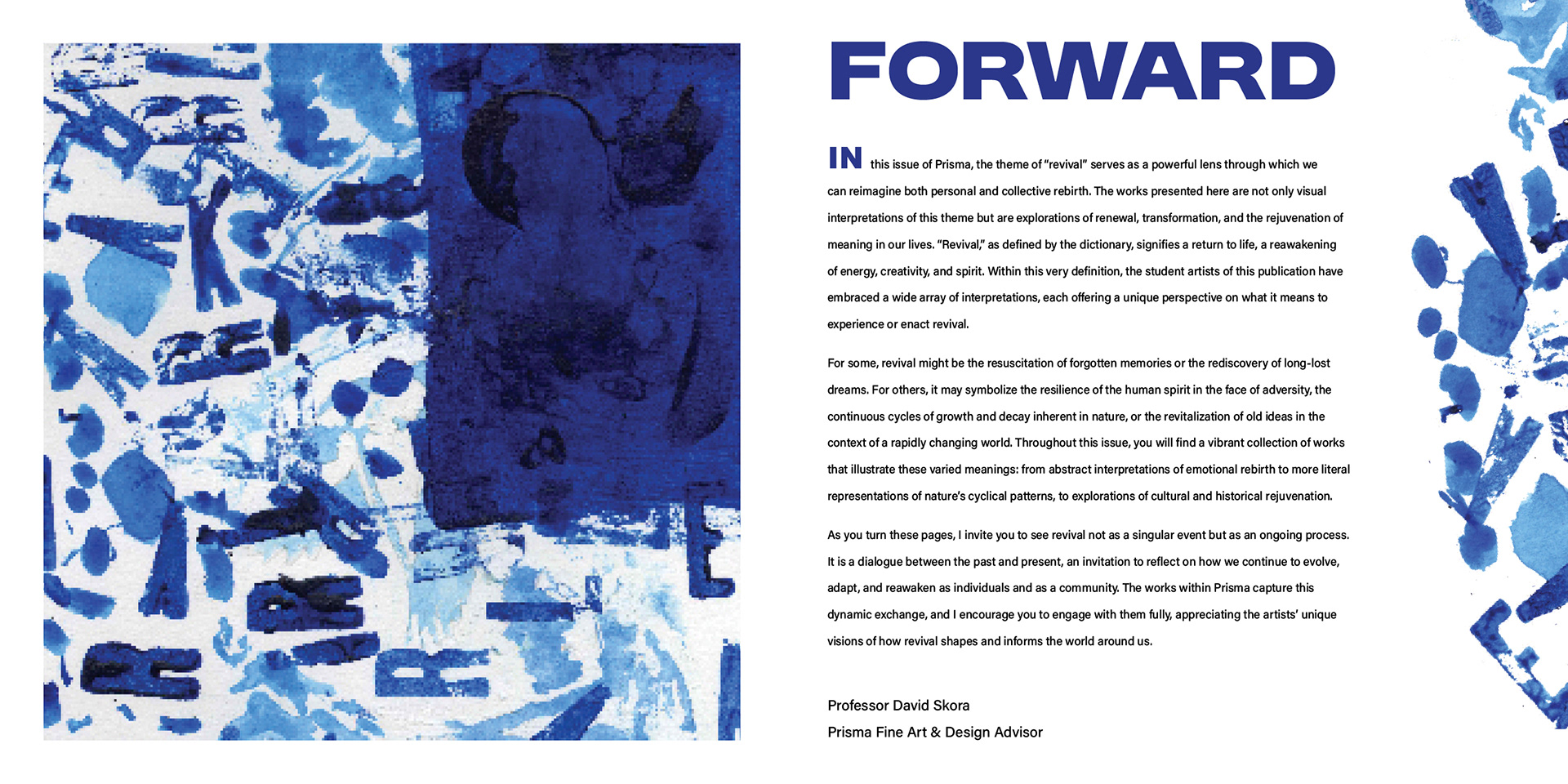 Prisma 2025 Publication sample spread - Cayden NP