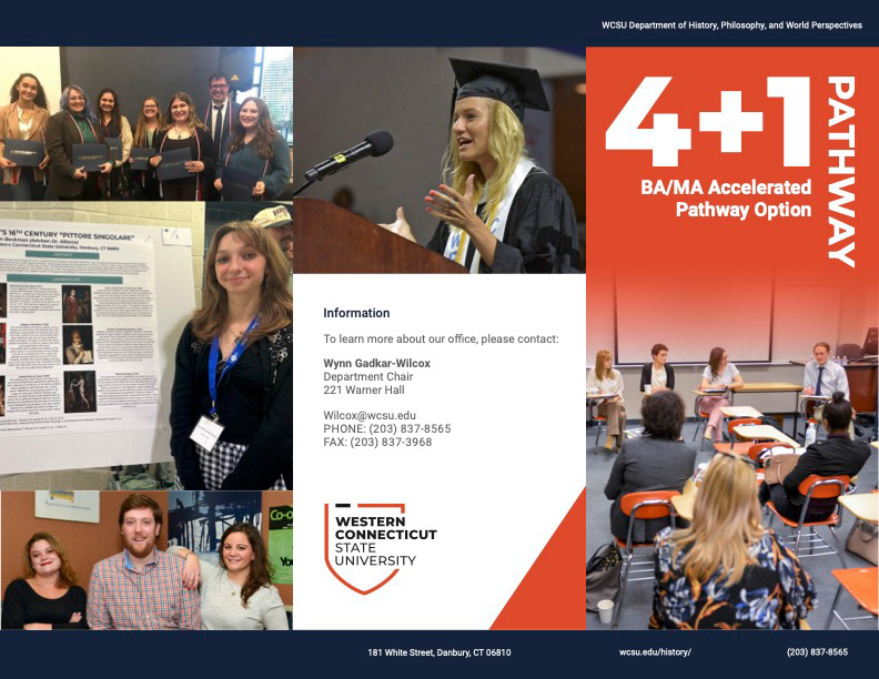 Dept. of History, Philosophy, and World Perspectives Introductory 4+1 Program Brochure (2025)