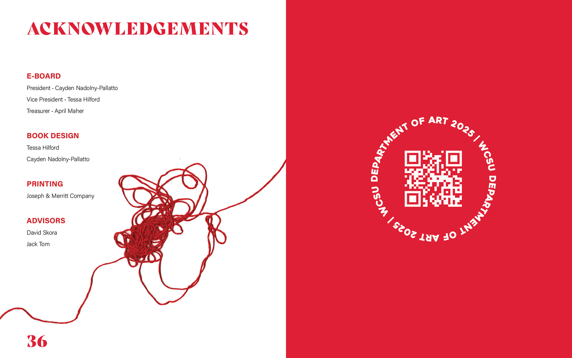 Sample spread from the Prisma 2026 publication - Cayden NP & Tessa Hilford